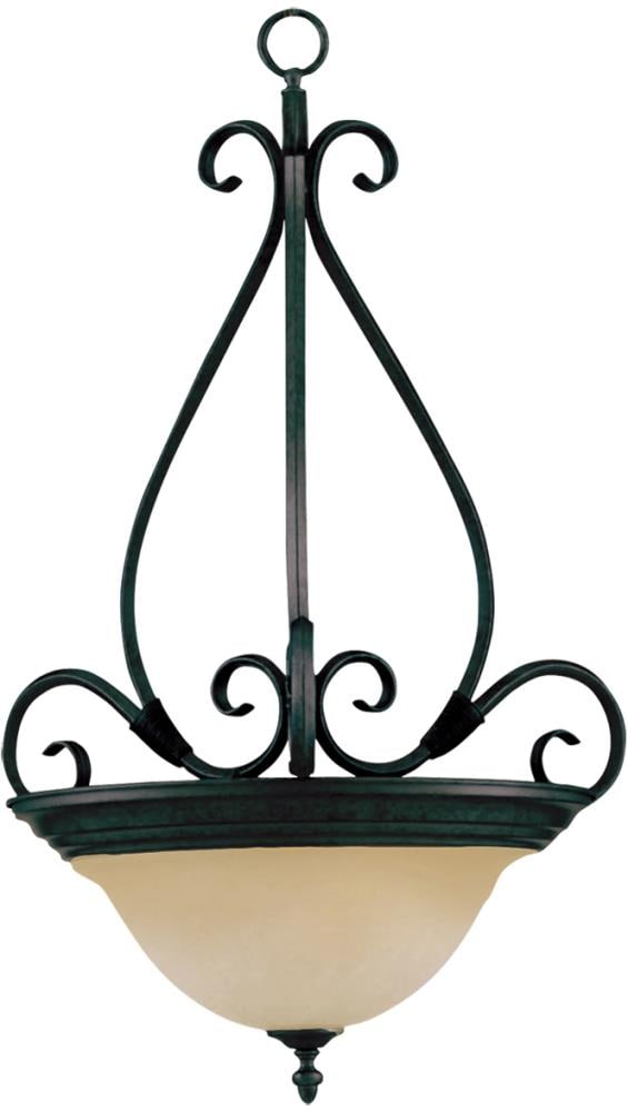 Maxim Lighting 2654WSKB Pacific 225-Light Kentucky Bronze Transitional Tinted Glass Bell Hanging Pendant Light