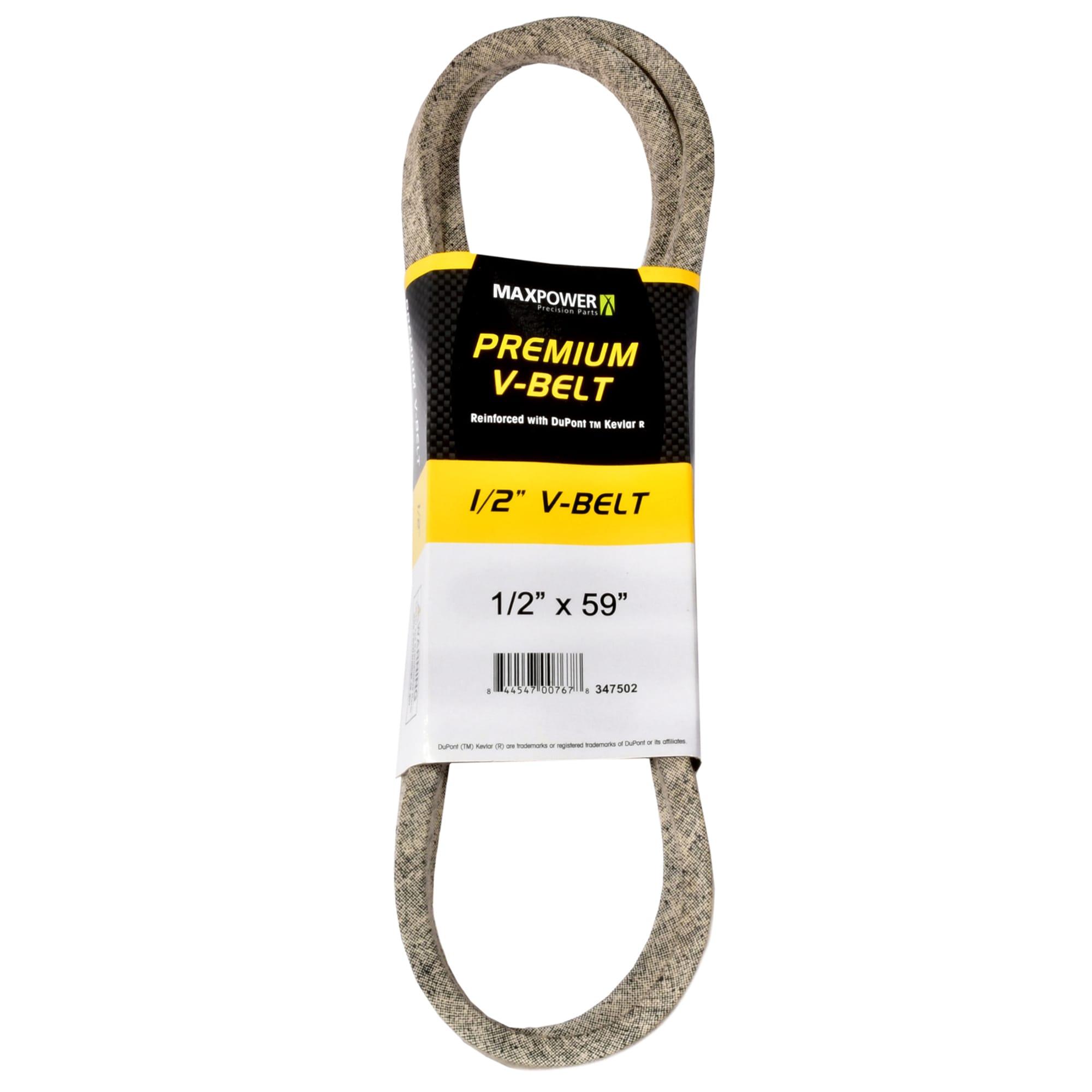MaxPower 347502 1/2-in x 59-in V-belt, Riding Mower/Tractors, Replaces OEM Part Number Universal