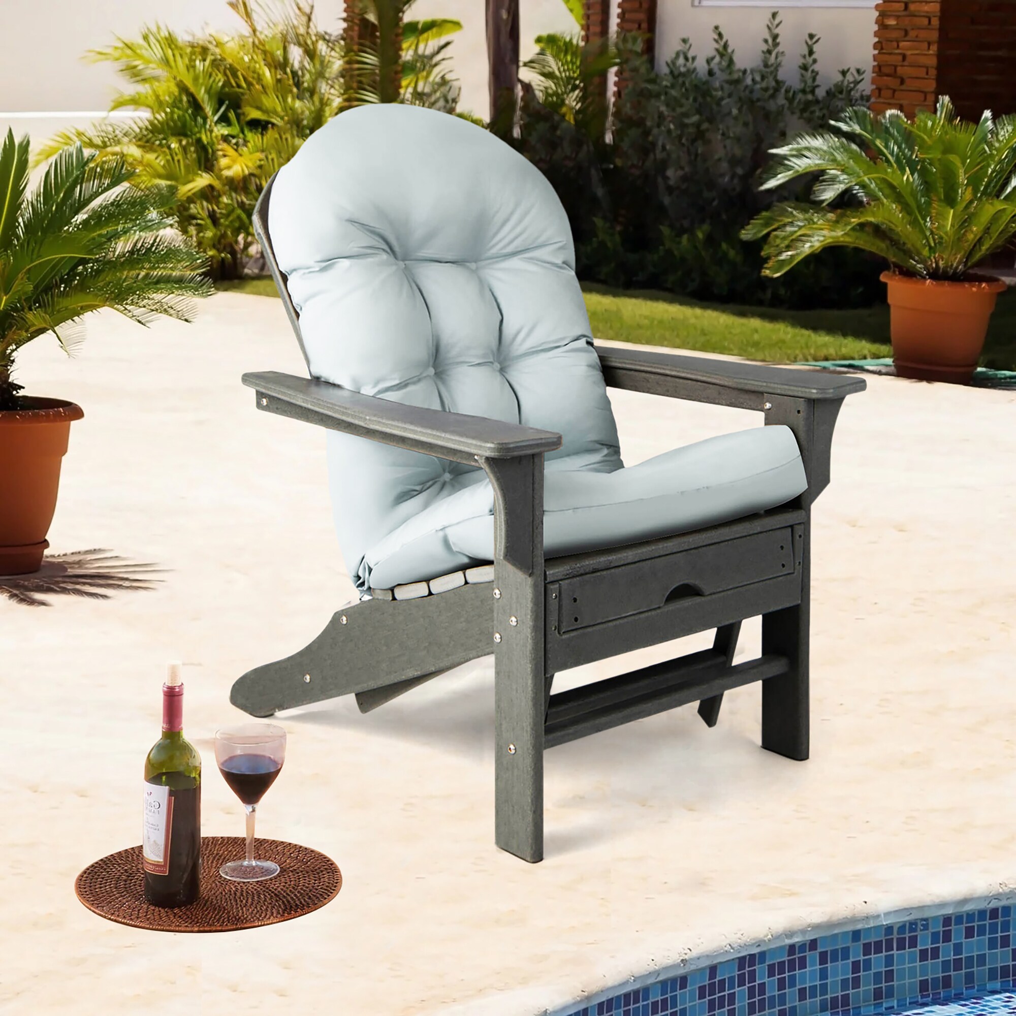 WELLFOR TDJ10877GR Patio-Furniture-Cushions - View #3