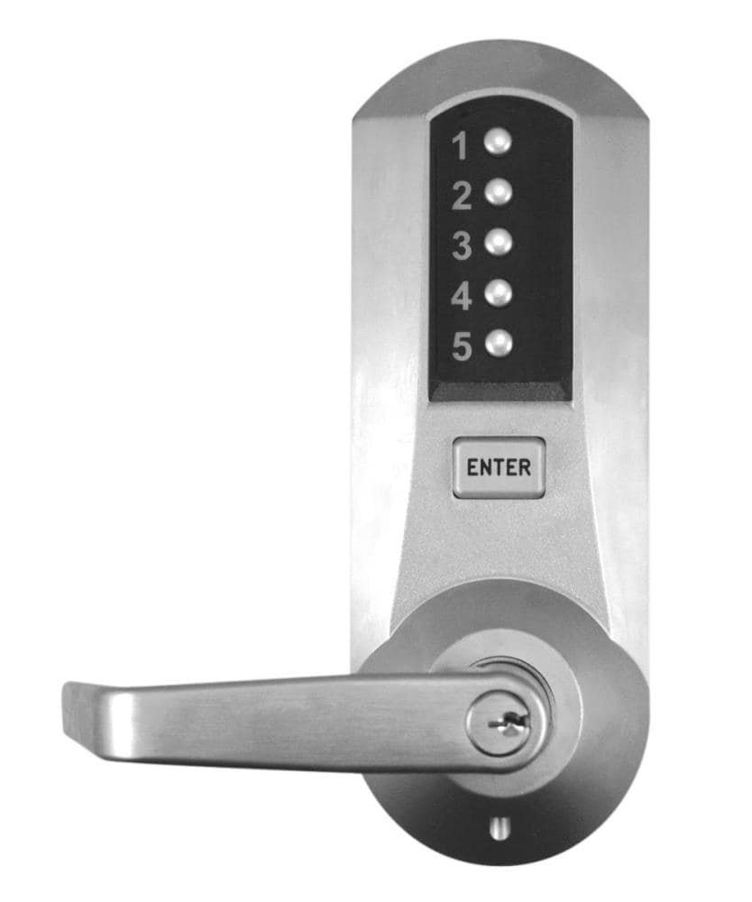 Push Button Cylinder with Keys, Key Required to Lock, Key Code #5