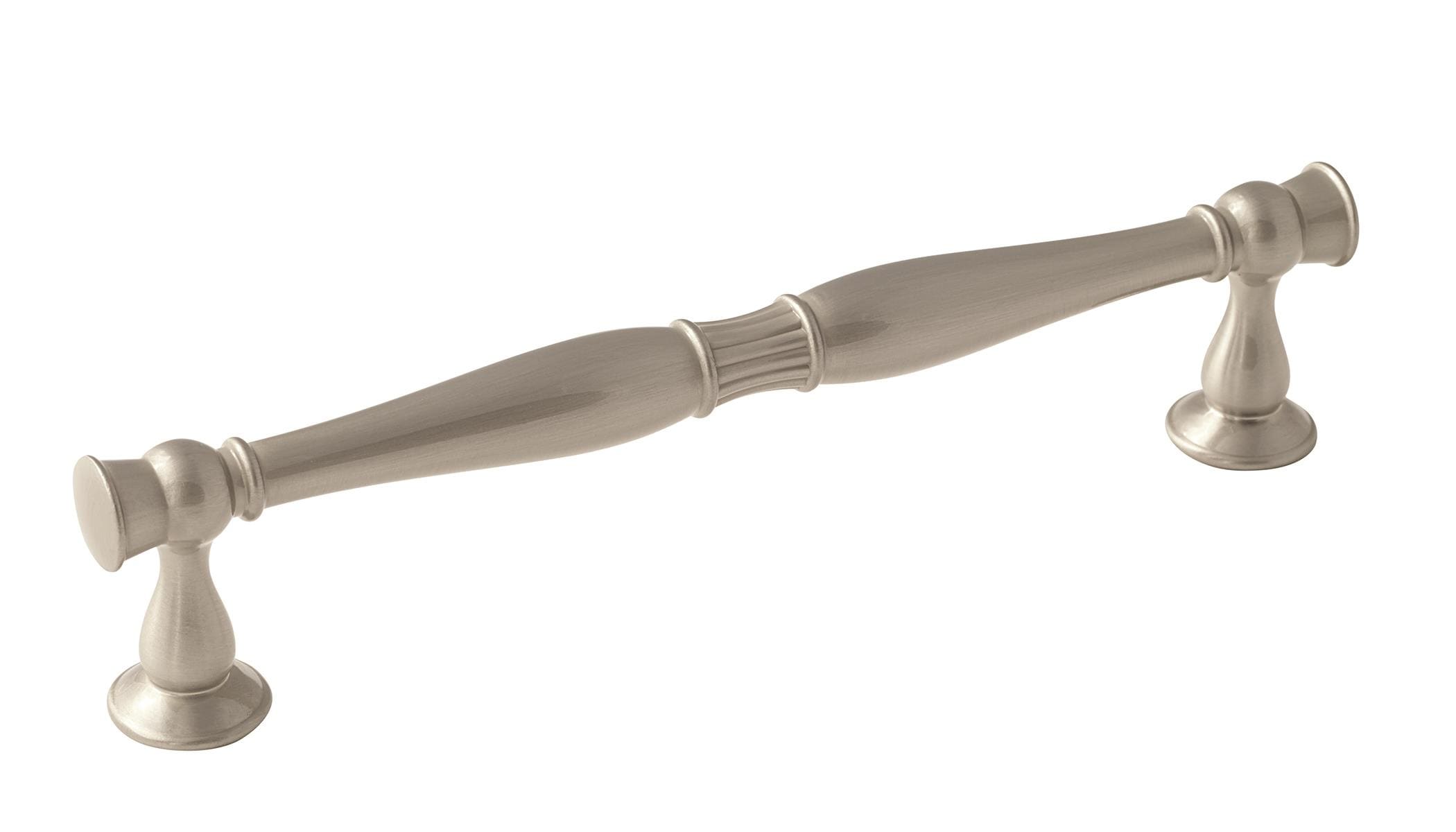 Amerock BP36595G10 Crawford 6-5/16-in , 160mm Center to Center Satin Nickel Cylindrical Bar