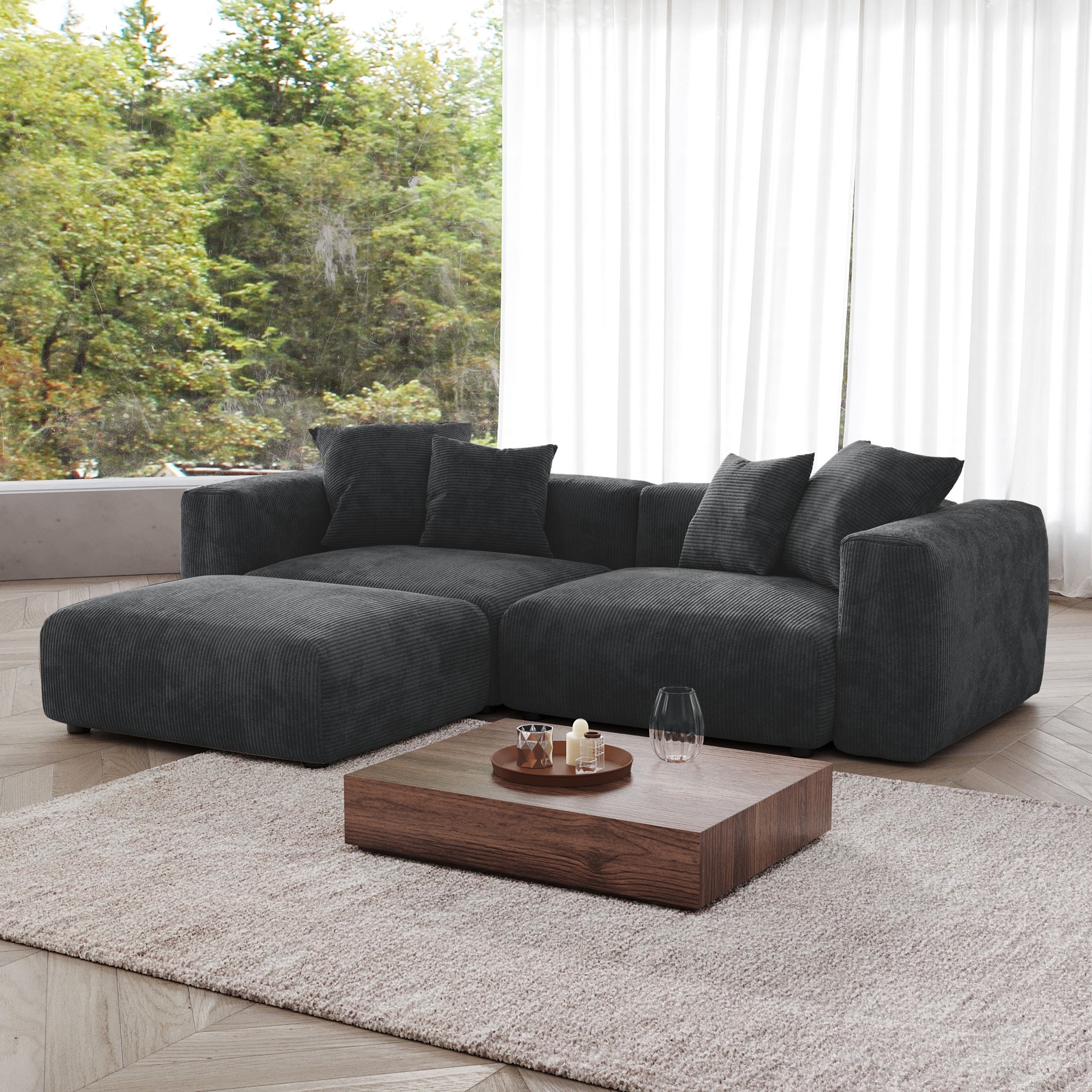 BuotiqHom DH-S2+1-126BK Sofas-Loveseats - View #2