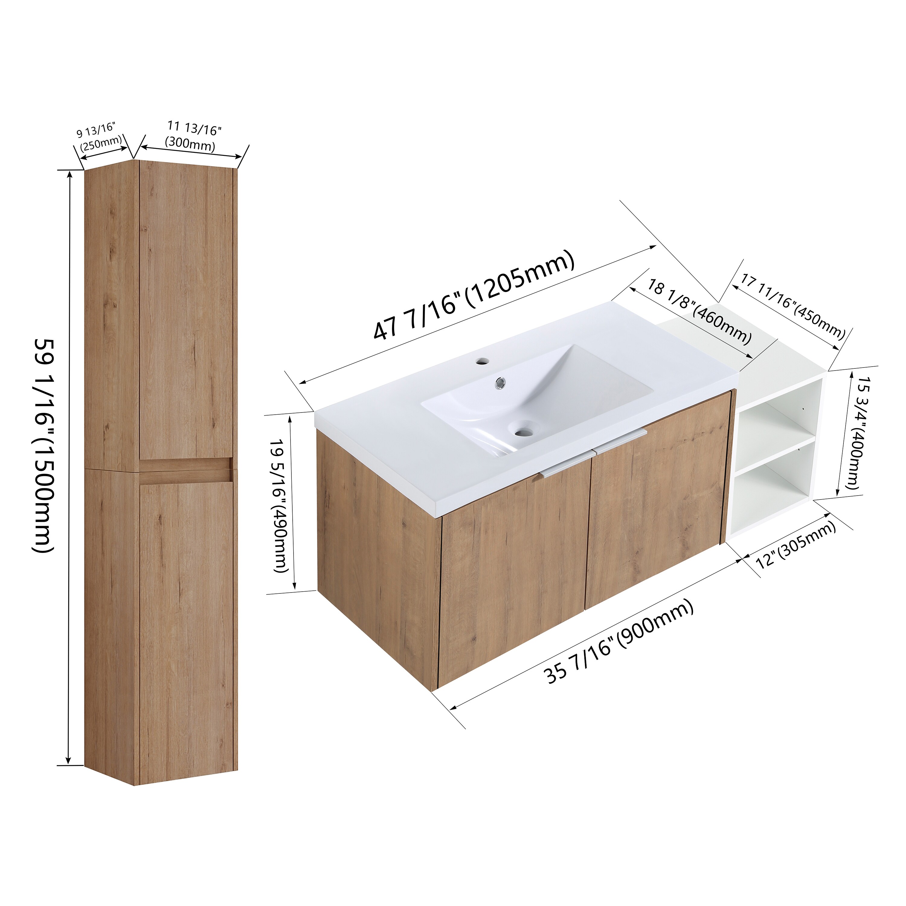 Forclover QNM-ZB0636IM4 Bath-Vanity-Combo - View #6
