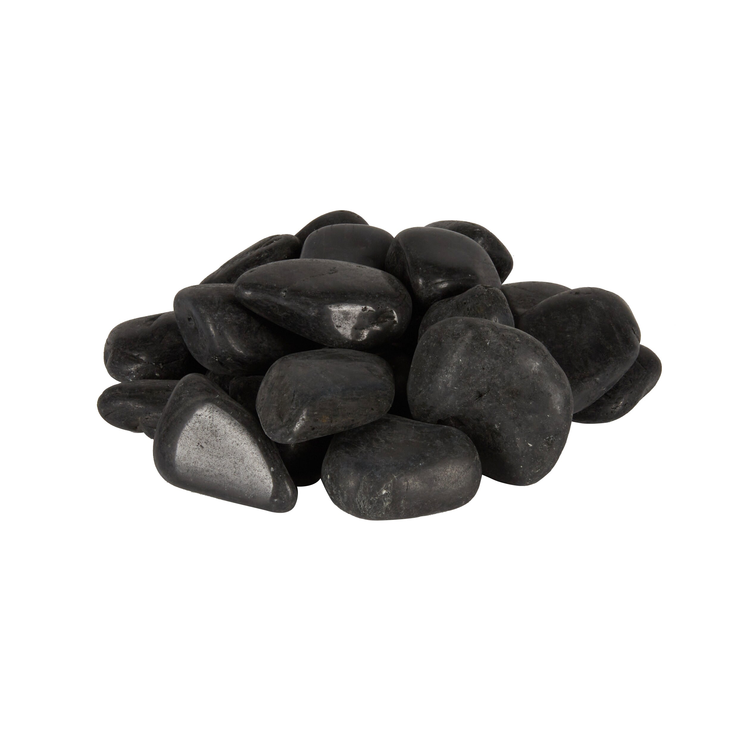 Rain Forest 900-lb Black Polished Pebbles at Lowes.com