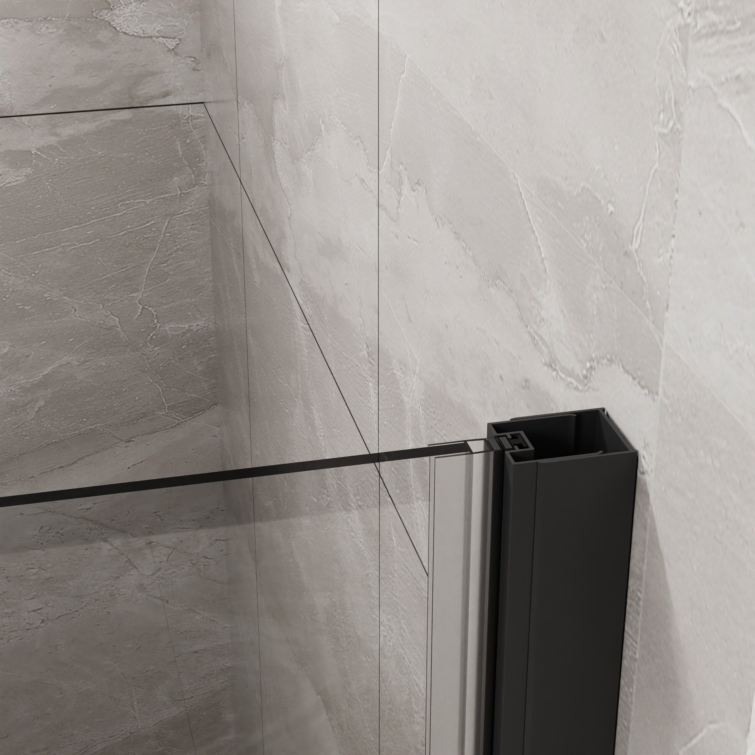Misty Moon LW0406-GY-LYM-6 Shower-Doors - View #7