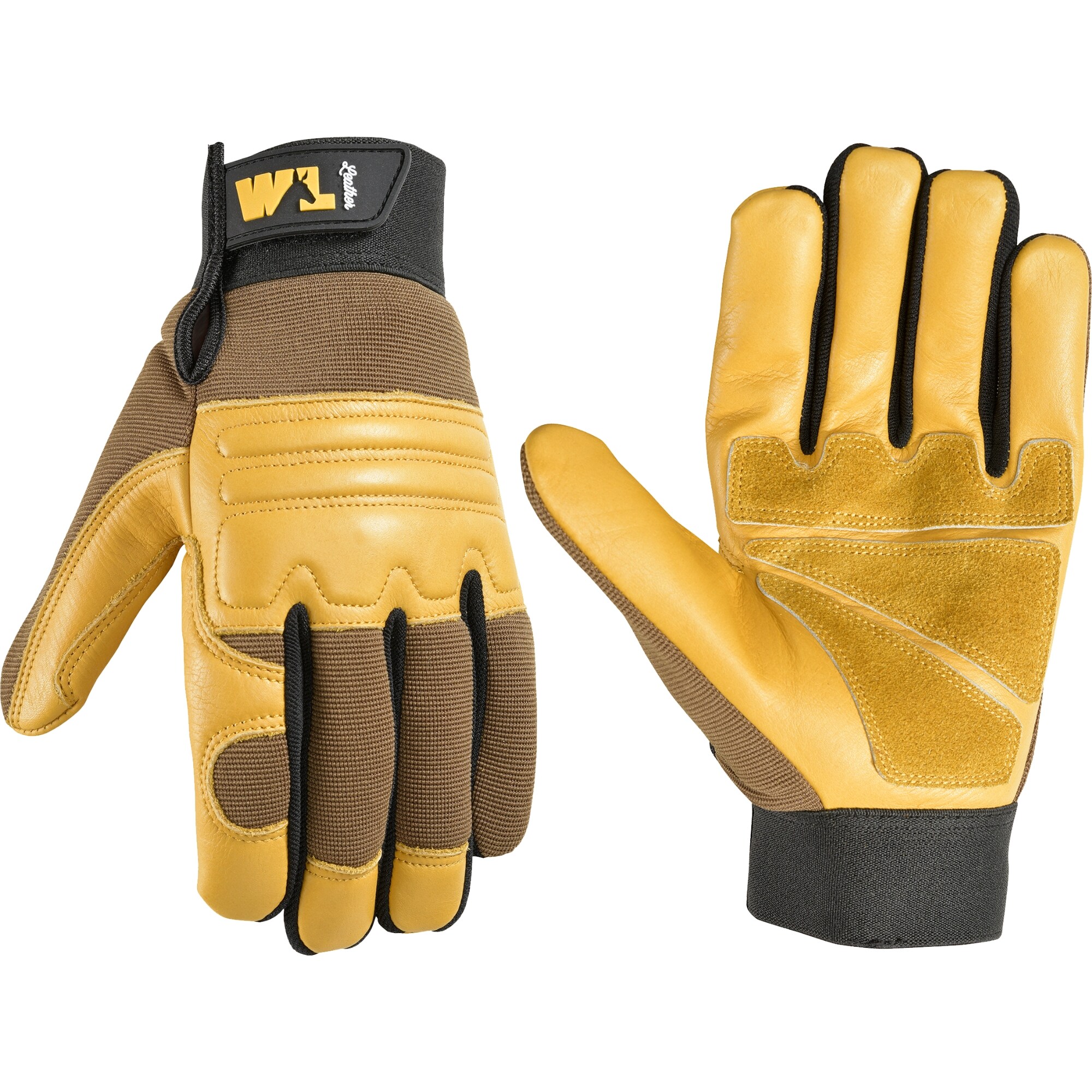 Wells Lamont 3271L-L01 Large Brown Leather/Polyester Everyday Gloves 1 -Pairs