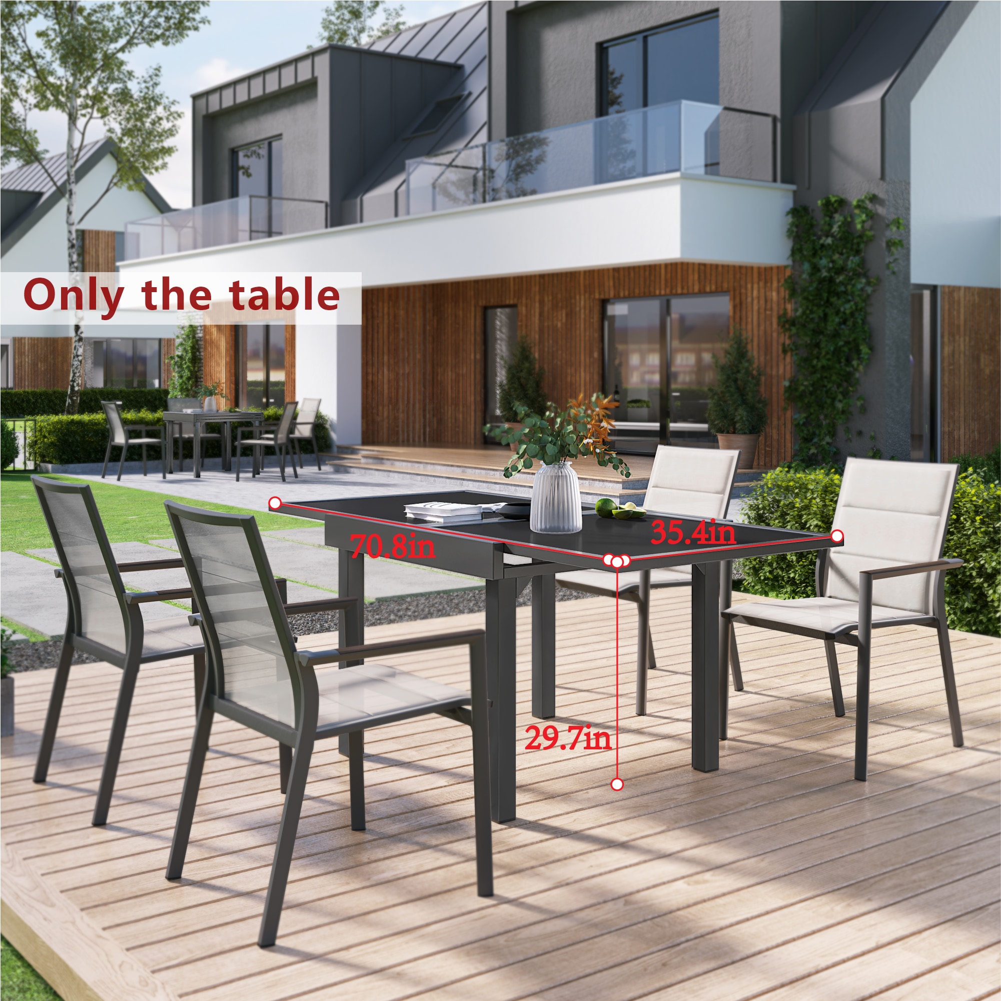 Crestlive Products CL-TB010DGY Patio-Tables - View #3