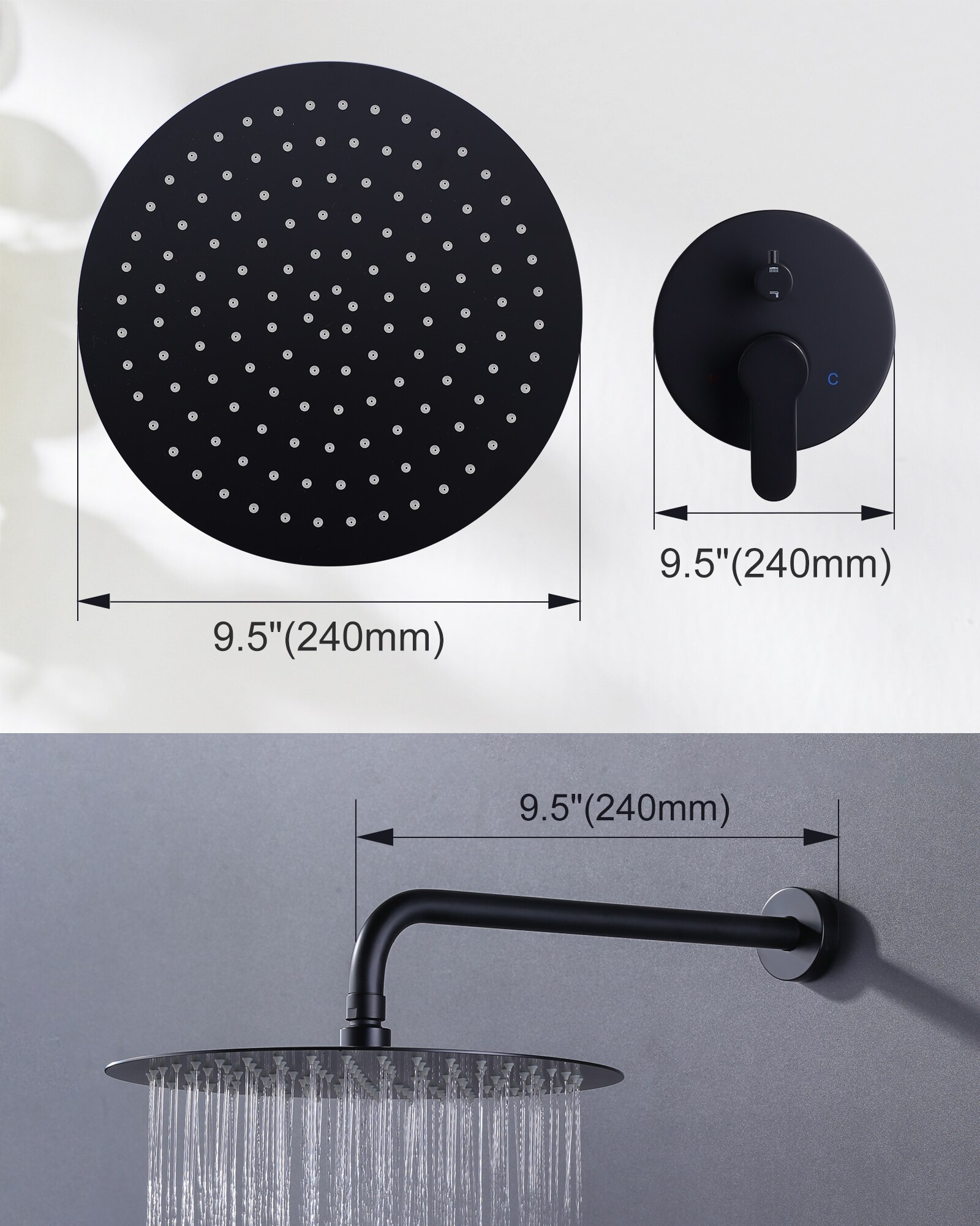 WOWOW 3091800D-12 Showerhead-Bar-Panels - View #4