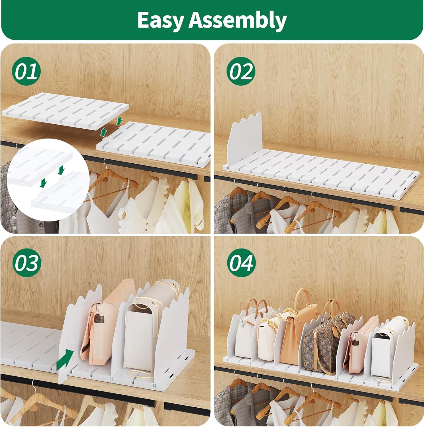 MaseiKar KSD01W Wood-Closet-Accessories - View #6