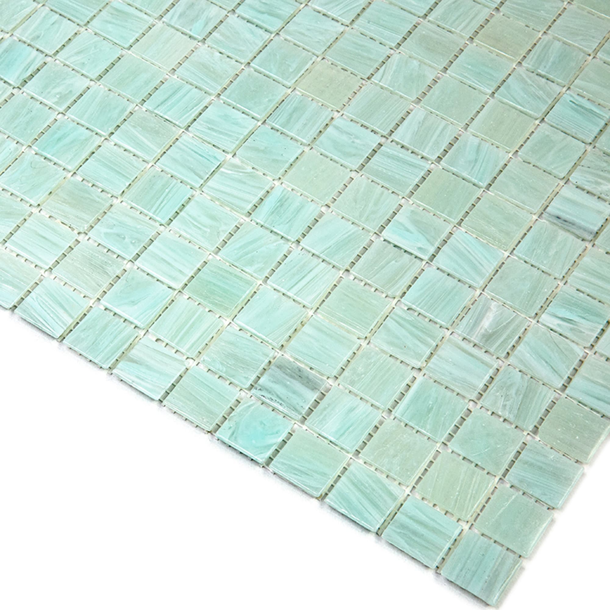 Apollo Tile Celestial Light Pistachio Green 12-in x 12-in Glossy Glass Uniform Squares Floor and Wall Tile (20-sq. ft/ Carton)