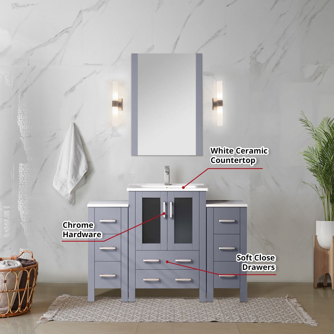 Lexora LV341848SBESM22 Bath-Vanity-Combo - View #5
