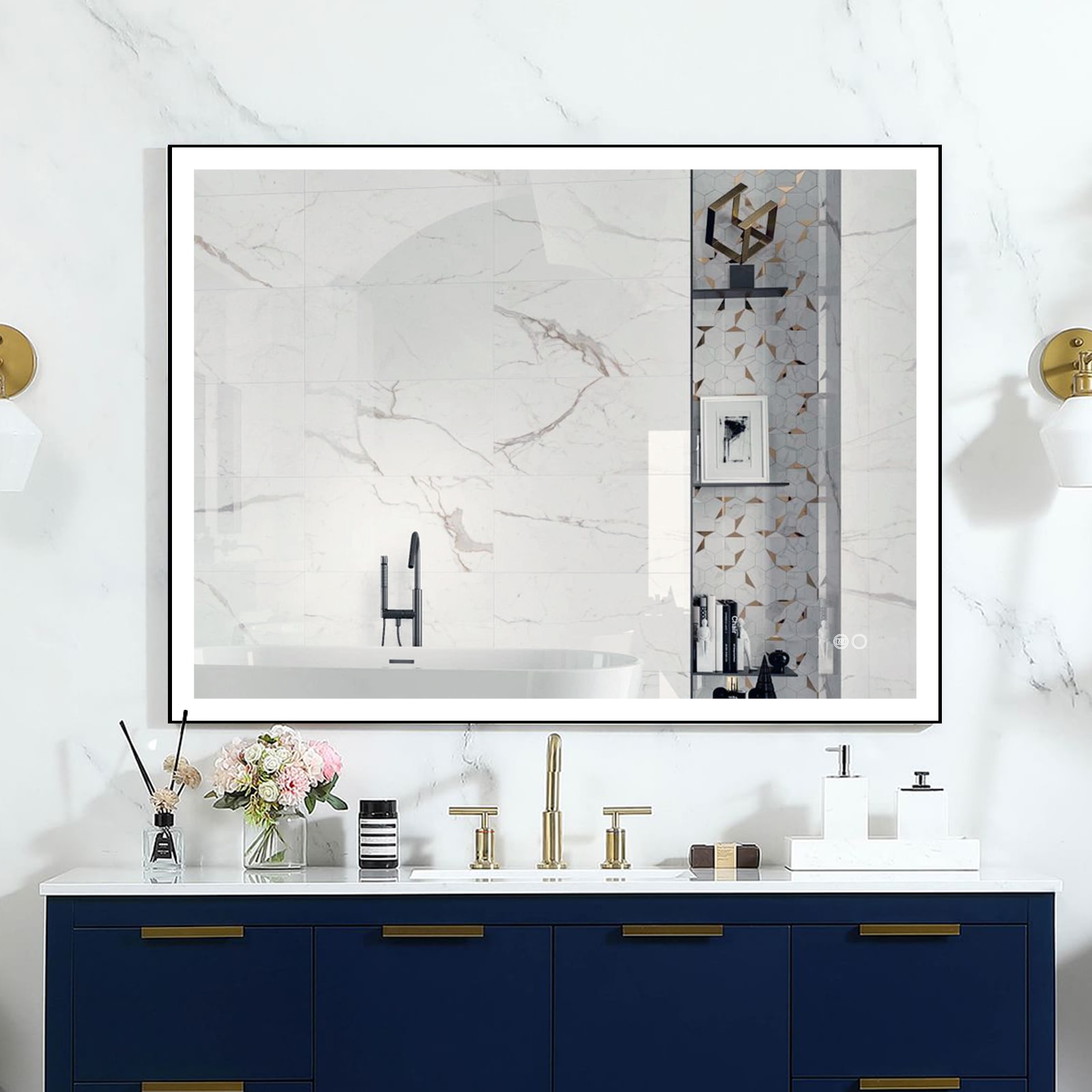 Forclover MEAM-5F4836MB Framed-Bath-Mirrors - View #11