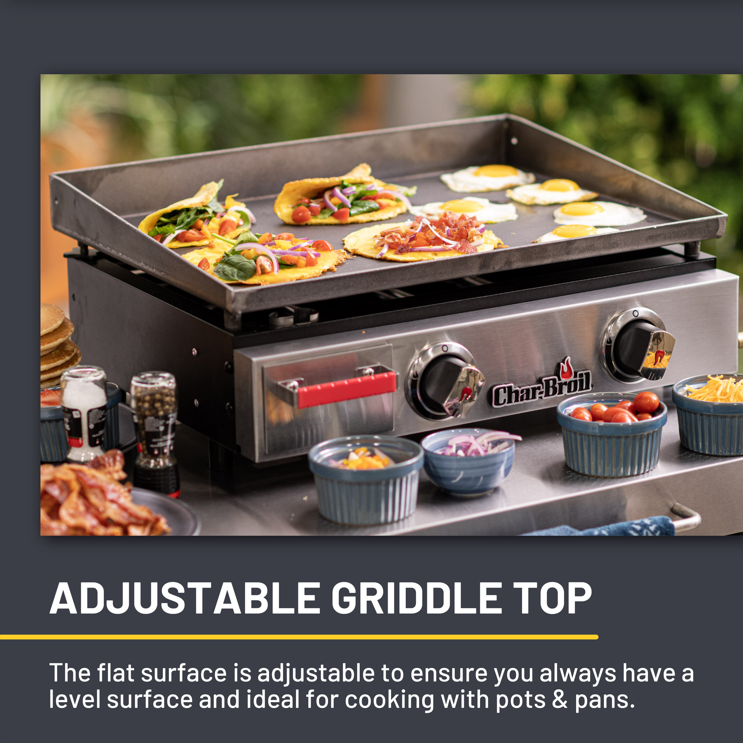 Char-Broil Steel Griddle in the Grill Cookware department at