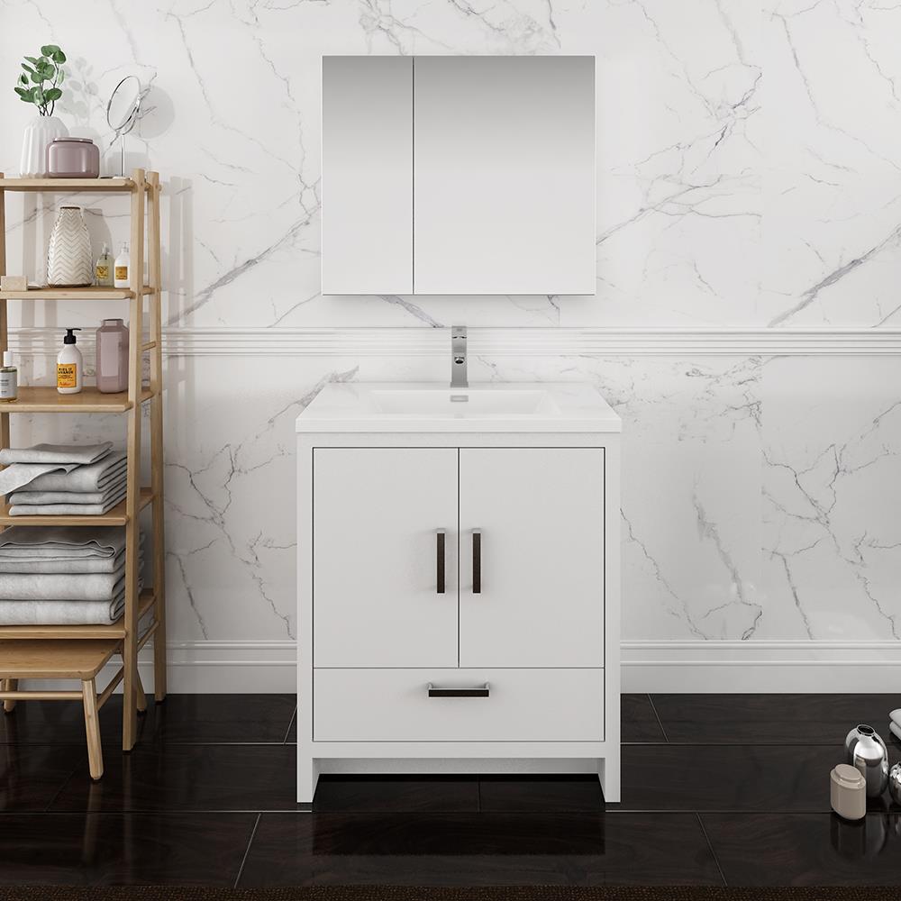 Fresca FVN9430WH Bath-Vanity-Combo - View #2