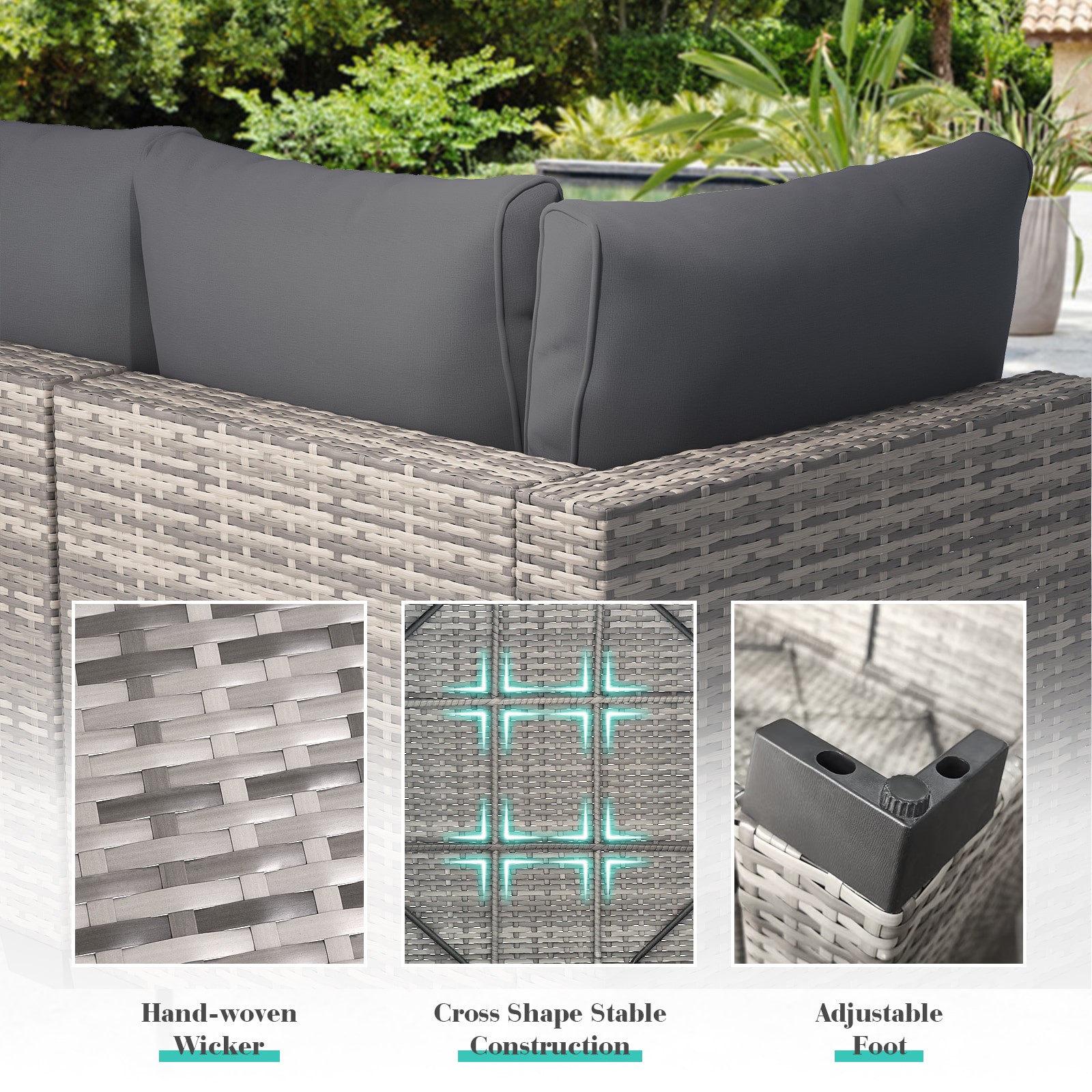 EarlGrove LS-MZBB5001YEBE Patio-Conversation-Sets - View #5