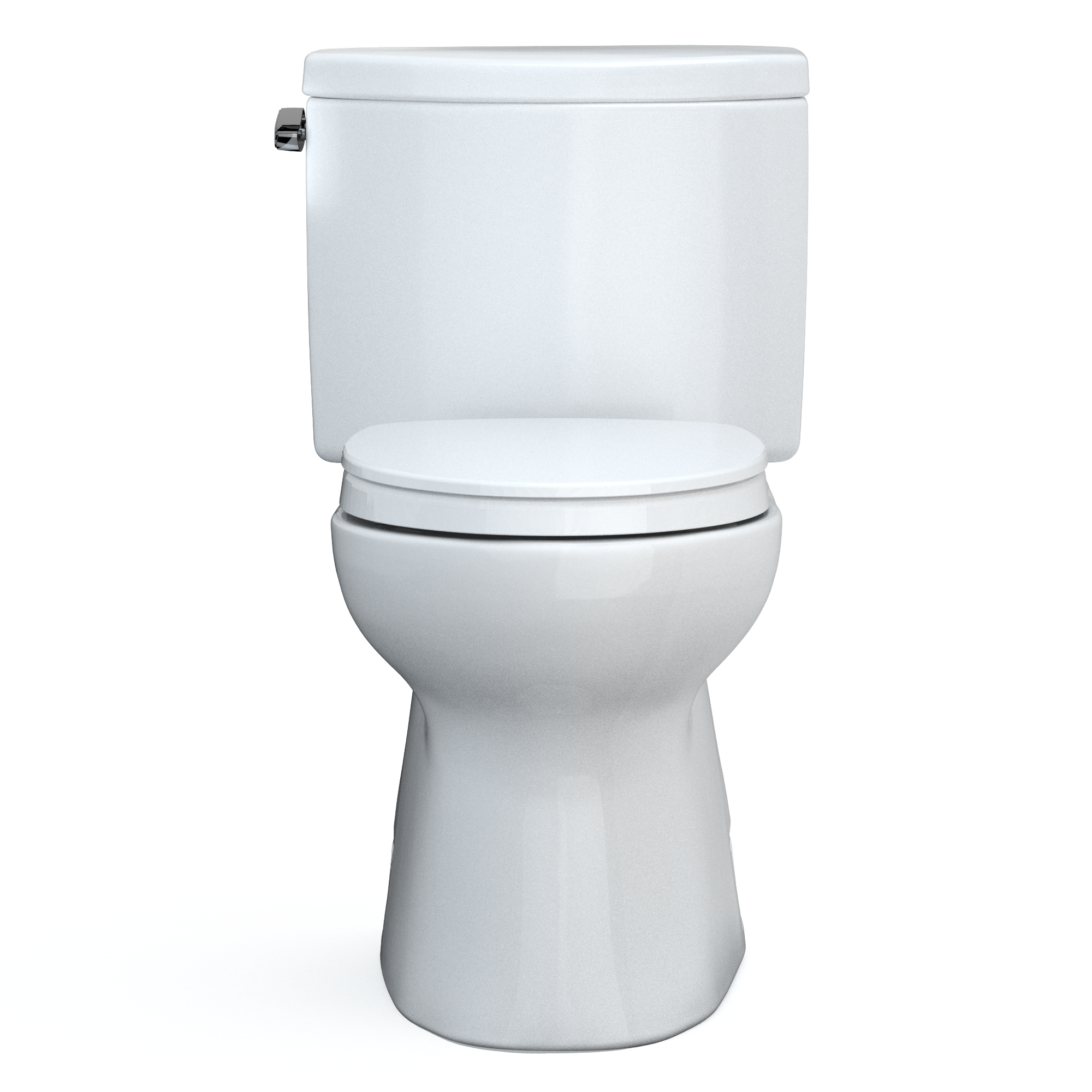 Elongated Bone Two-Piece High-Efficiency Toilet with Skirted Design