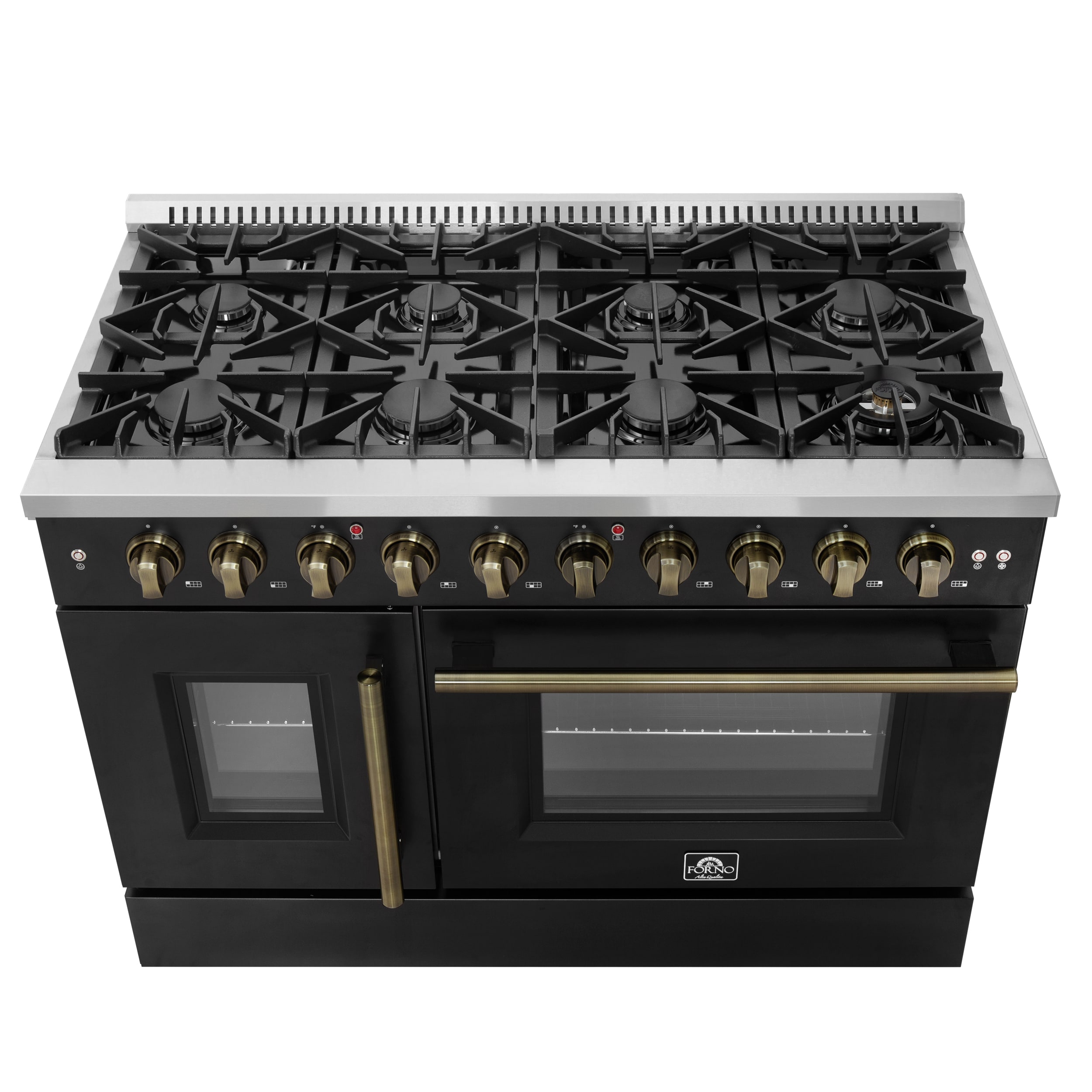 FORNO FFSGS6444-48BLK Double-Oven-Gas-Ranges - View #8