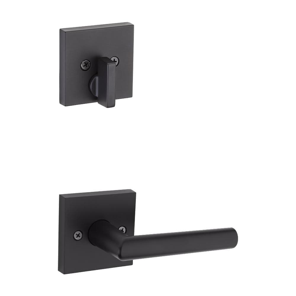 Kwikset 973MILSQTV1 Milan Lever NonTurning Dummy Interior Pack with Square Rose for Handlesets #973MILSQT-514