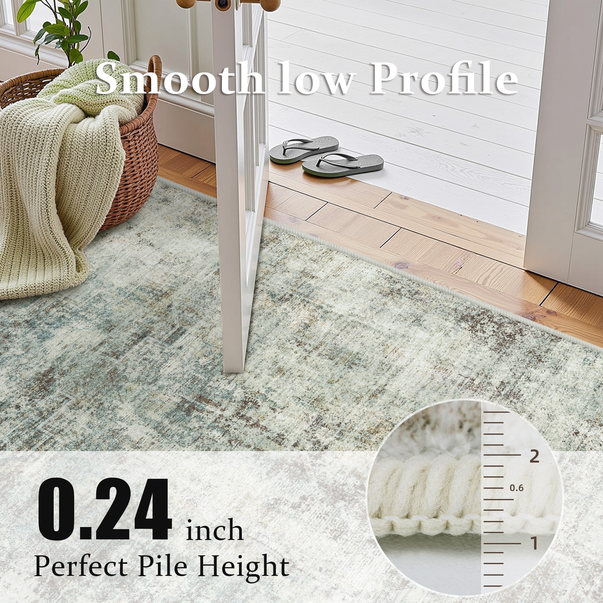 KERDOM MHJZ-8X10-GRAYBROWN rugs - View #5