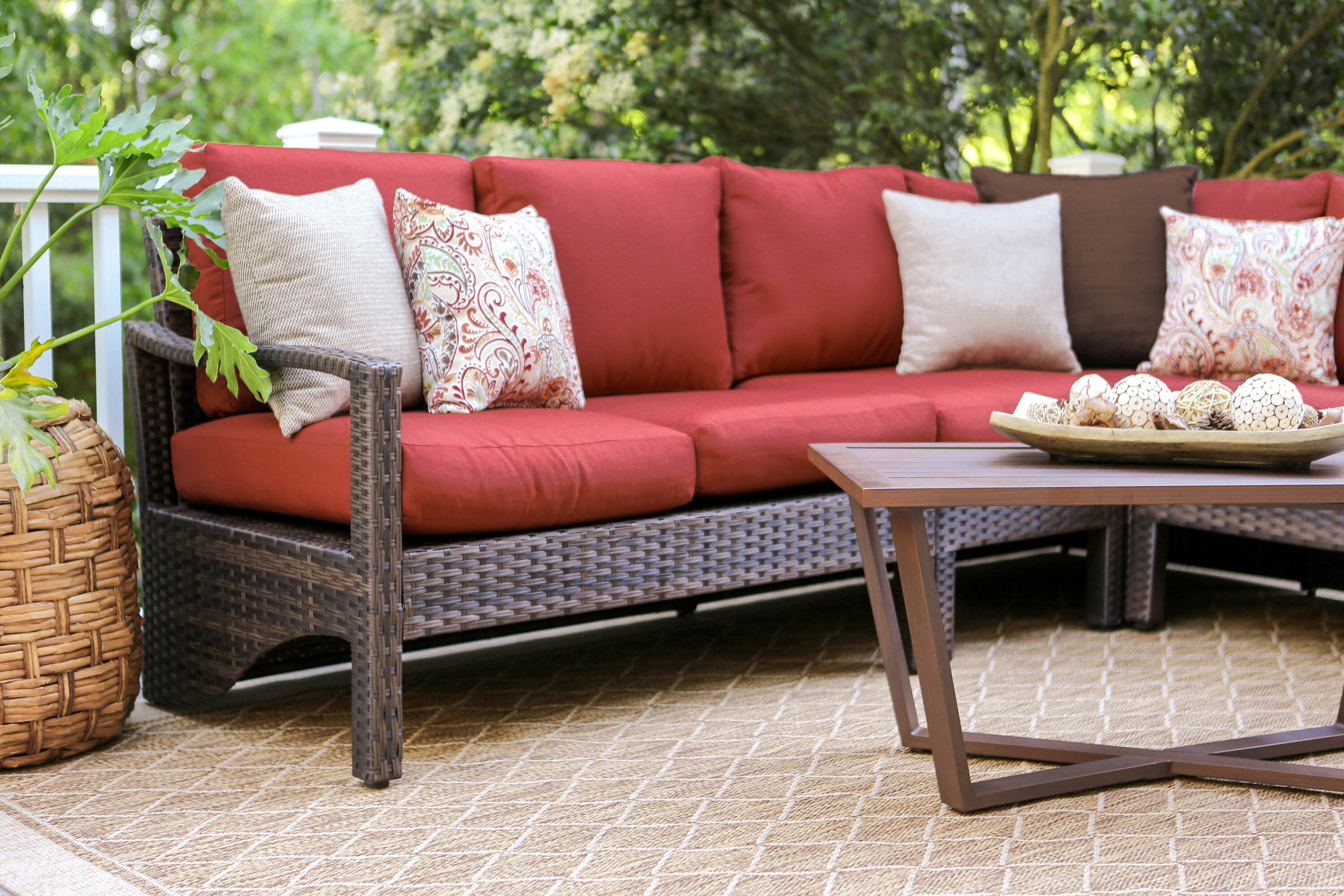 Leisure Made 437409-RED Patio-Conversation-Sets - View #2