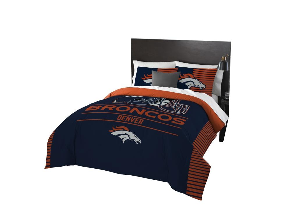 Northwest The Company Officially Licensed NFL Denver Broncos Queen Bed in a  Bag Set, 86 x 86