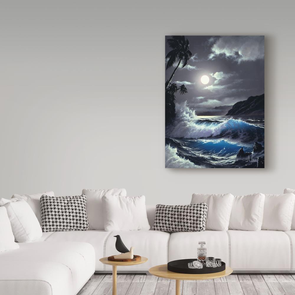 Trademark Fine Art Framed 16-in H x 24-in W Landscape Print on Canvas | HV9X36-B1624LED