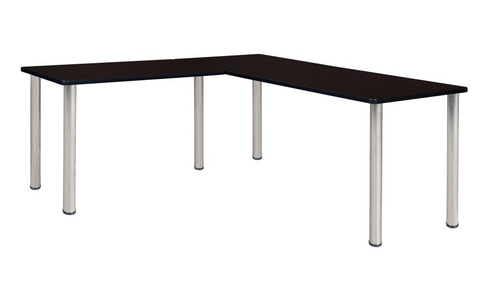 Regency ML662442MWBPCM Kee Desking 66-in Brown Modern/Contemporary L-shaped Desk
