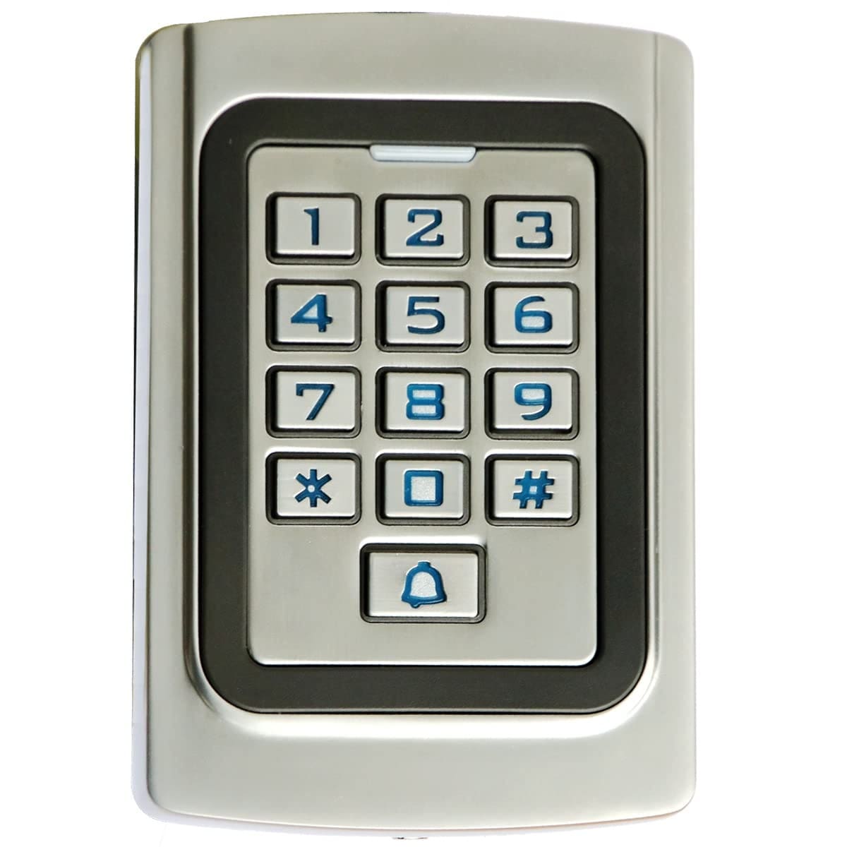 Etokfoks  1 Pack Metal Case Digital Keypad 12V 24VDC IP68 Waterproof Gate Garage Door Opener with Backlight