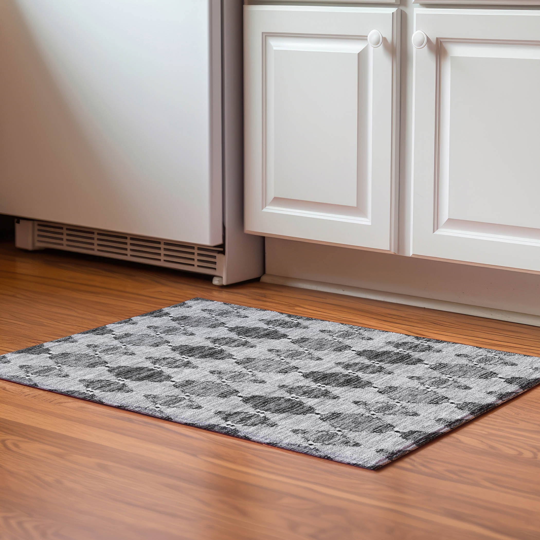 Addison Rugs AMF610GY20X30 Mayfield AMF610GY 2 x 3 (ft) Loomed Polyester Gray Rectangular Indoor Geometric Machine washable Area rug
