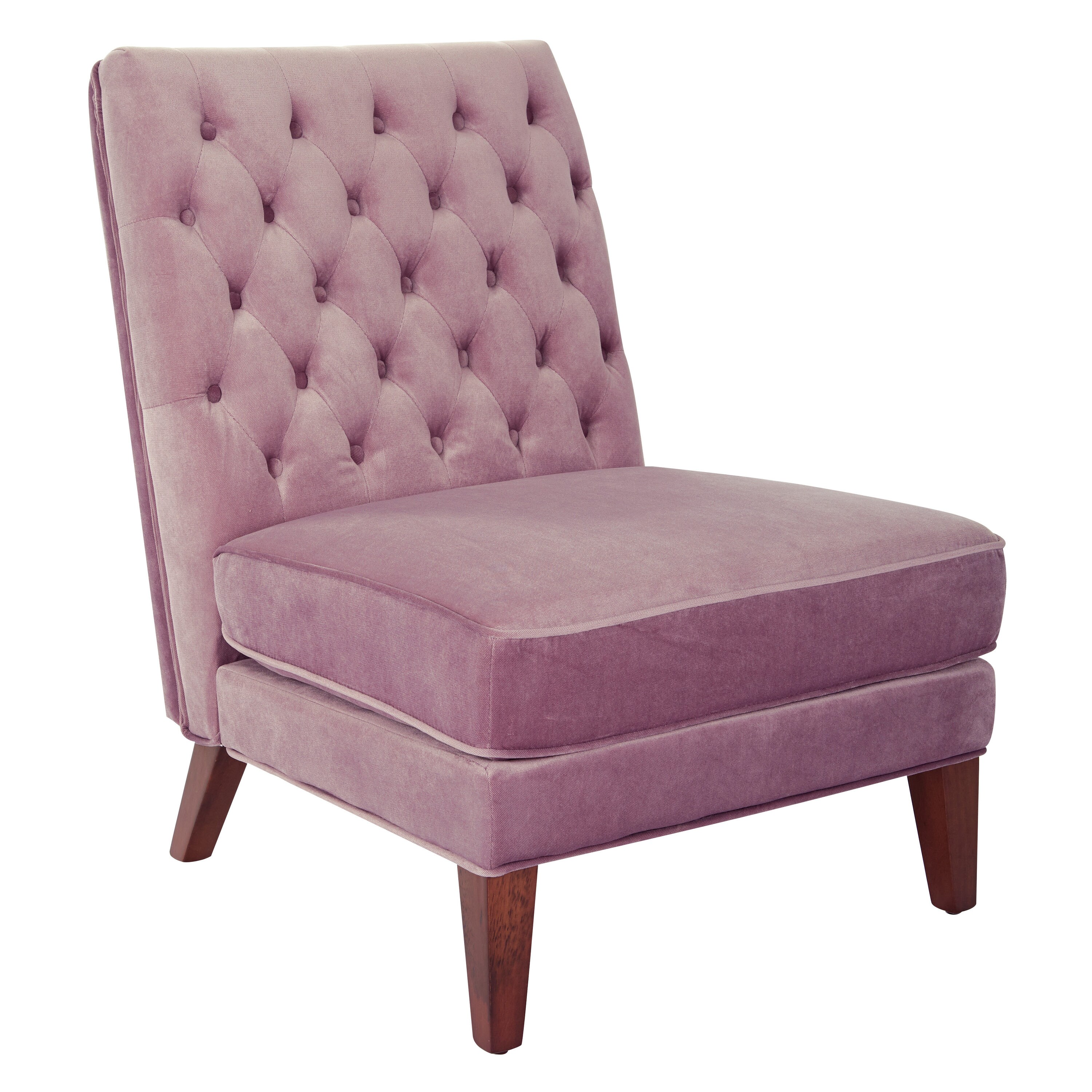OSHOME BRP-V7 Brampton Antique Muave Velvet Accent Chair