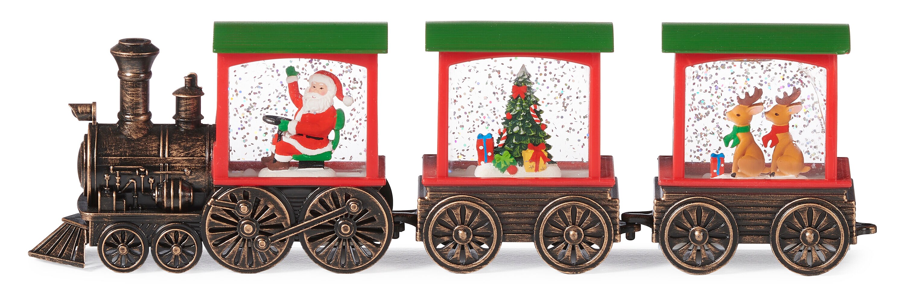 Roman 136139 3.25-Inches Tabletop Decoration Merry Christmas Battery-operated Christmas Decor