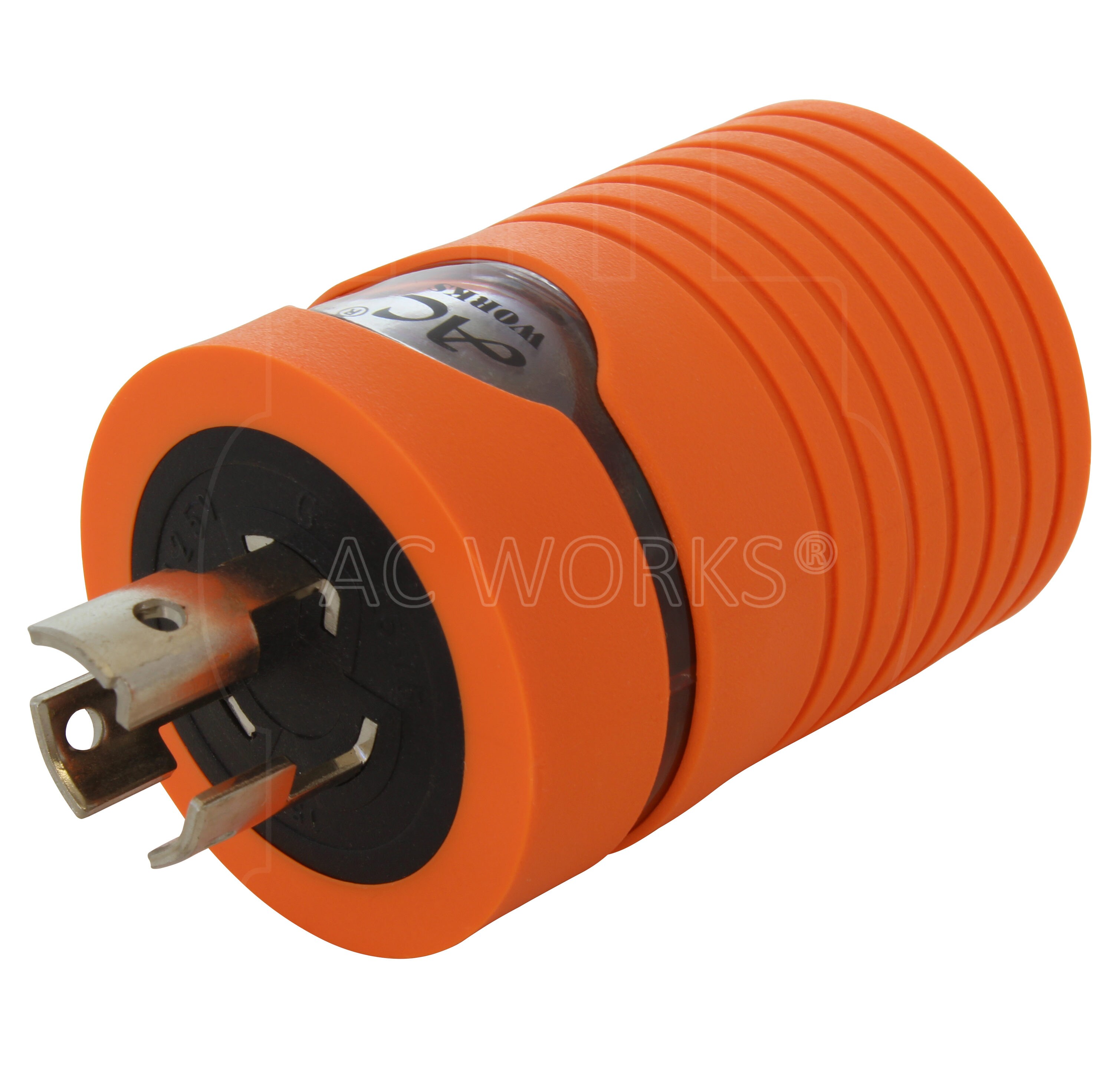 Conntek 30120 UNO Locking Plug NEMA L5-15P to NEMA 5-15R 125-Volt Adapter 
