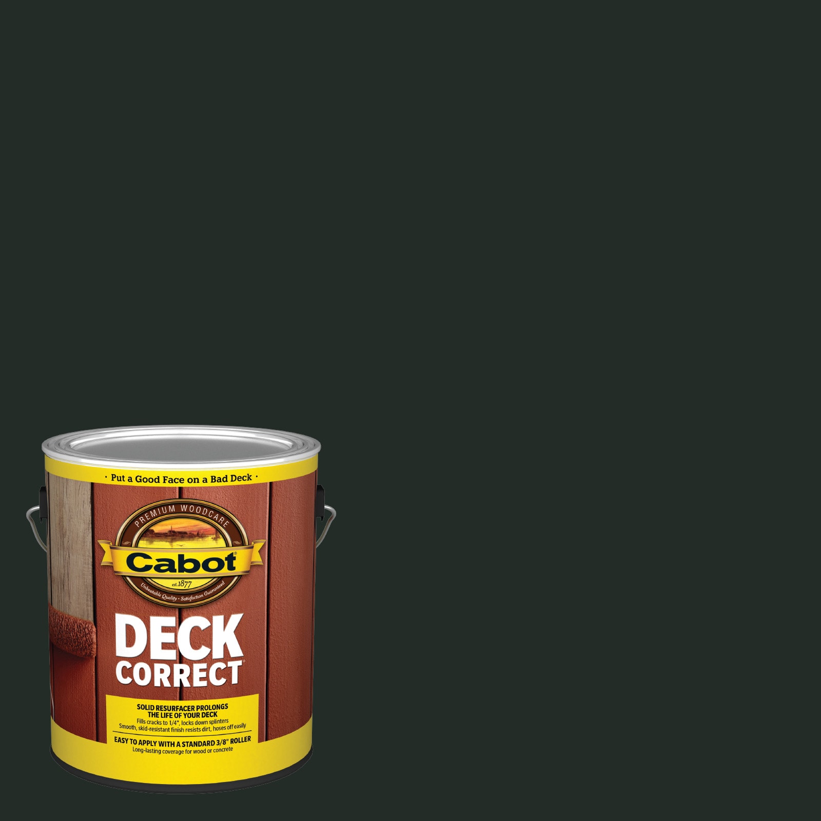 Cabot DEEP FOREST-1028101 DeckCorrect Deep Forest Solid Exterior Wood Stain and Sealer in One ( 1-gallon )