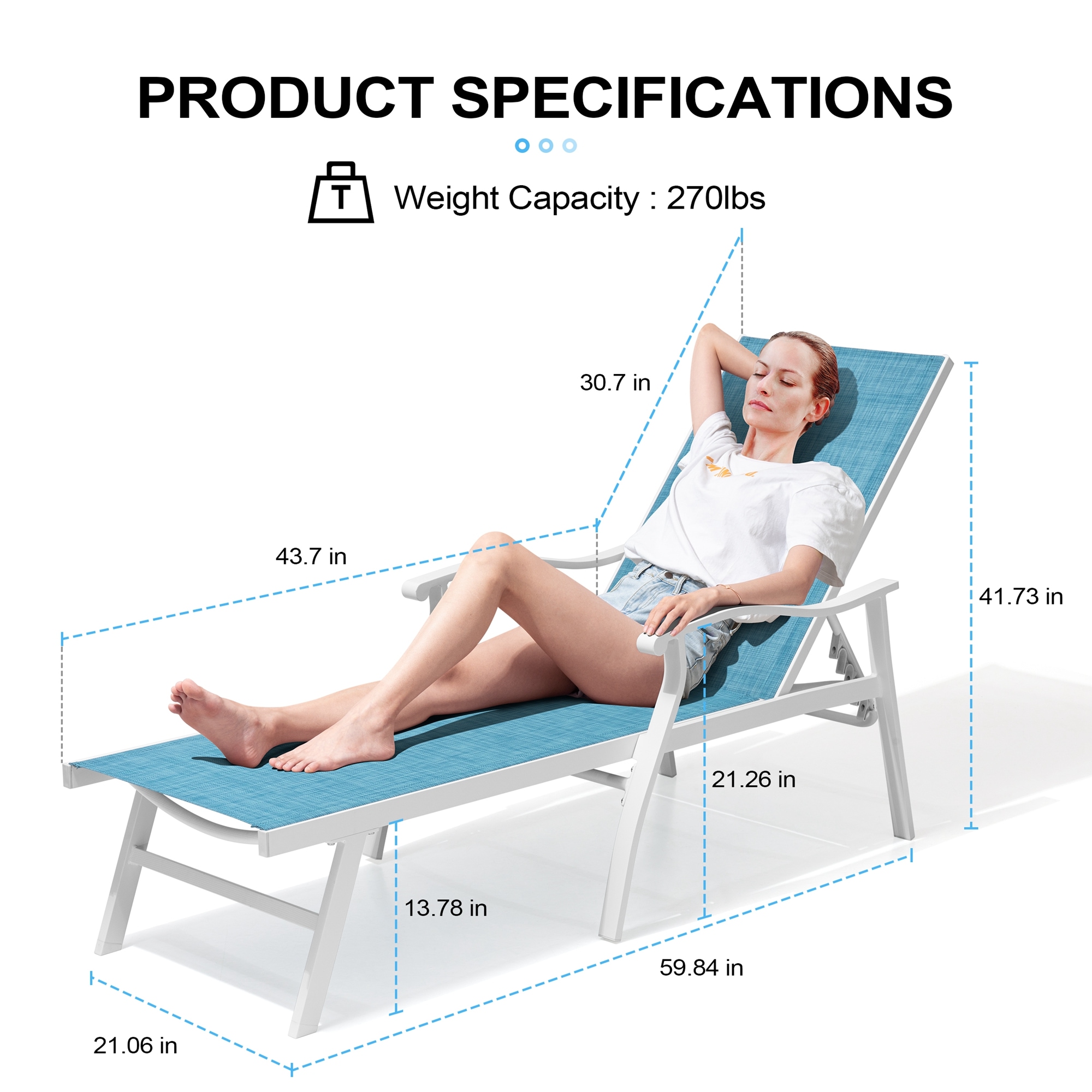 Crestlive Products CL-LG008BLU-2PC Patio-Chairs - View #2