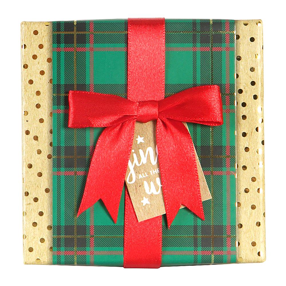 Green & White Large Plaid Wrapping Paper