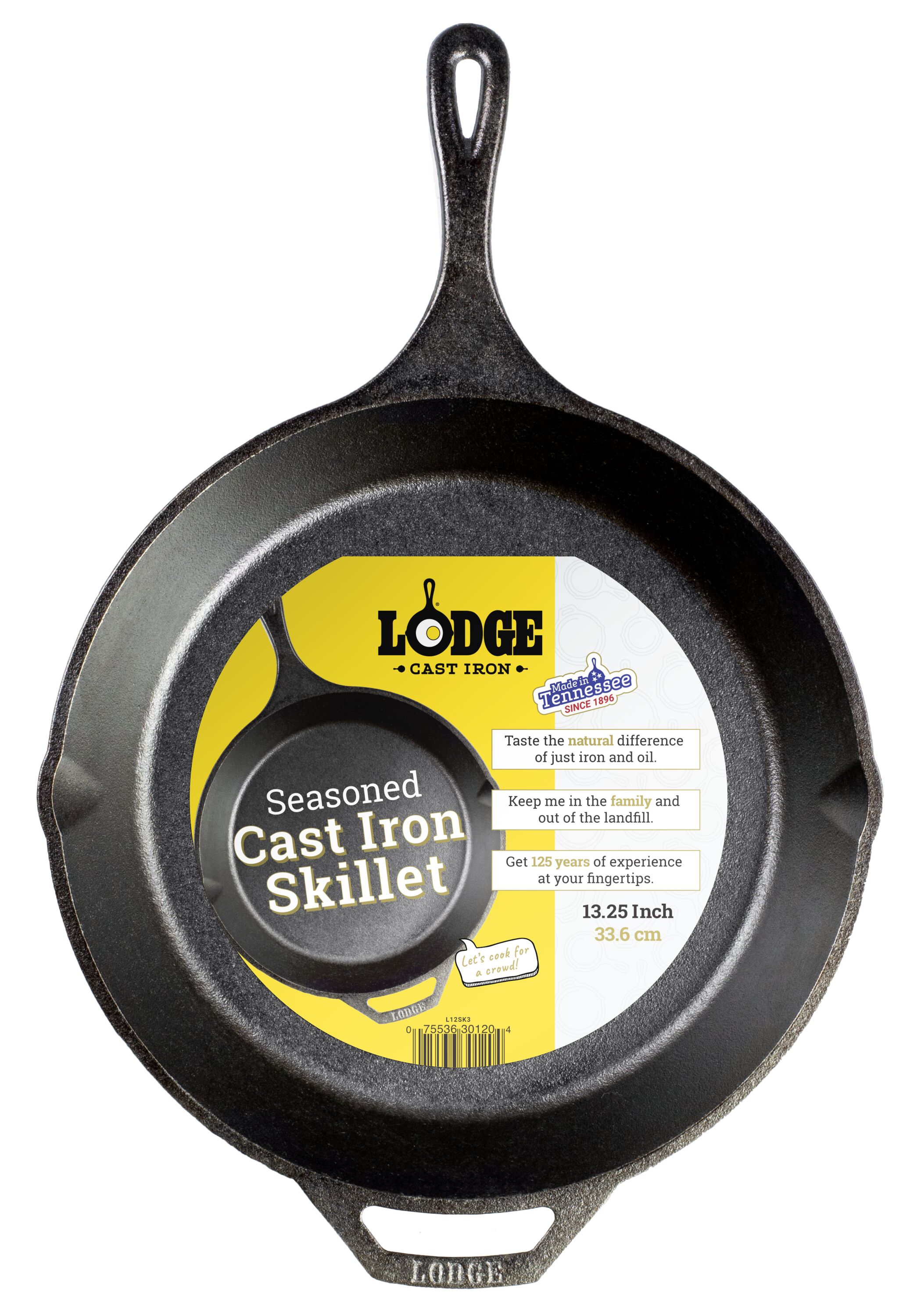 Lodge Cast-Iron Skillet - Set of 3