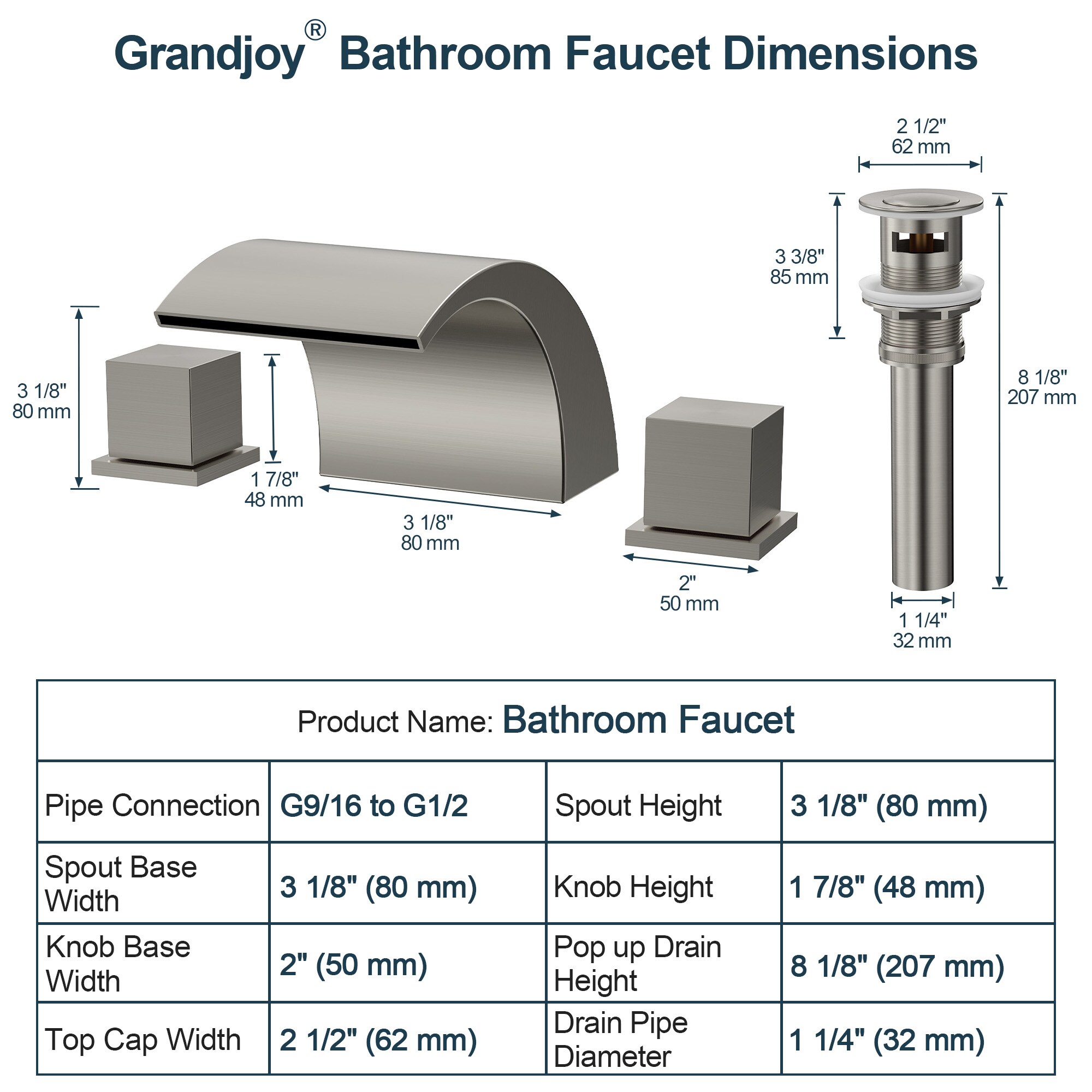 GRANDJOY SGF11GJ-48BN Lavatory-Faucets - View #10