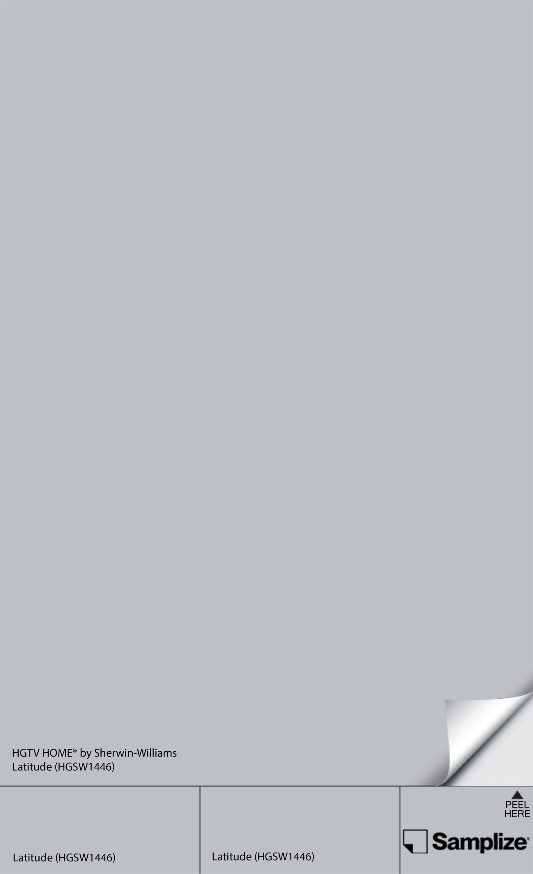Samplize HGSW-(HGSW1446)-12 HGTV Home by Sherwin-Williams Latitude Hgsw1446 Peel and Stick Paint Sample (9-in x 14-3/4-in)