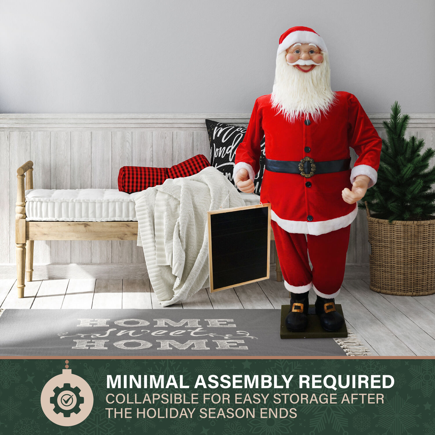 Fraser Hill Farm FSC058-1RD1 Table-Christmas-Decorations - View #4