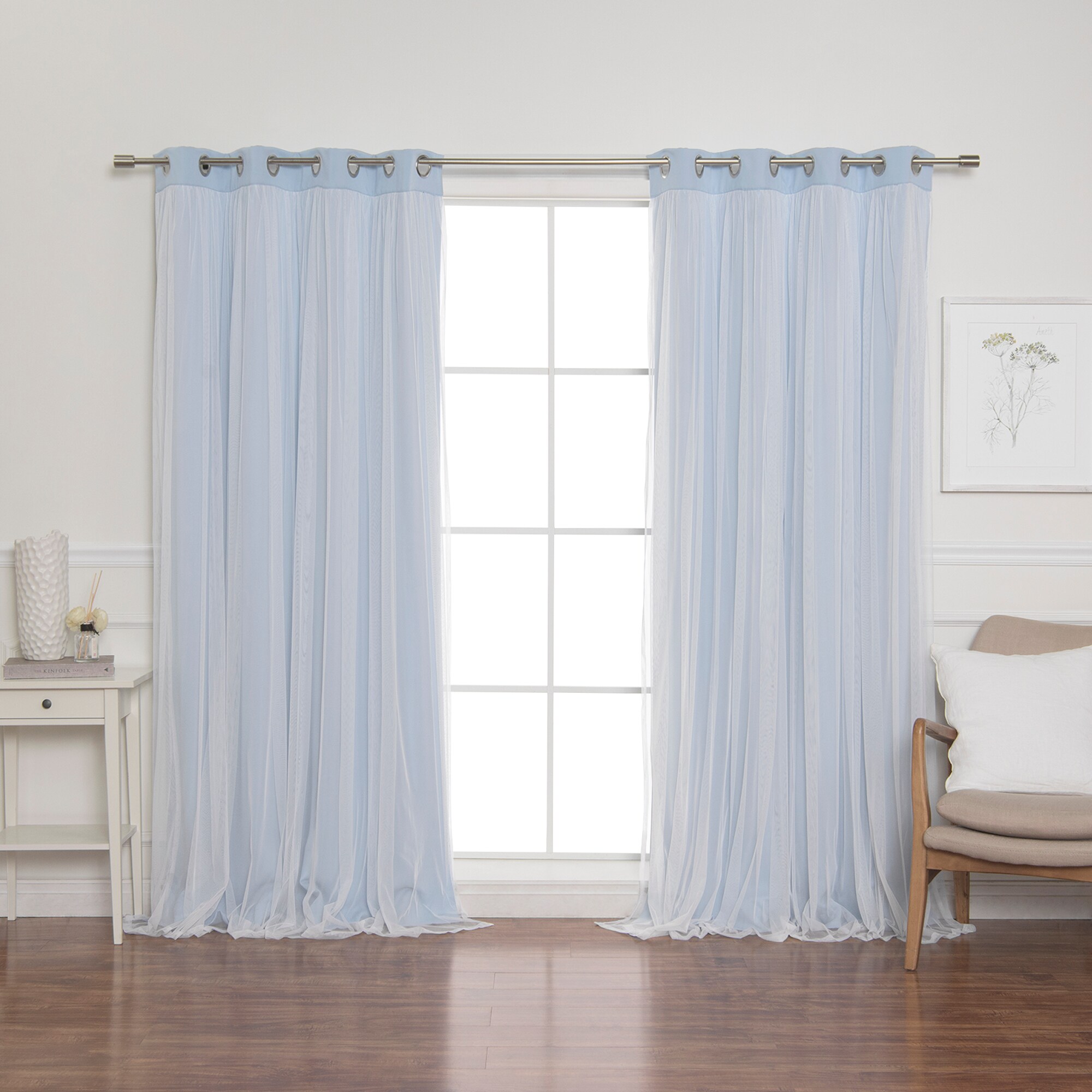 Best Home Fashion GR-MARRYME-96-SKY curtains - View #5
