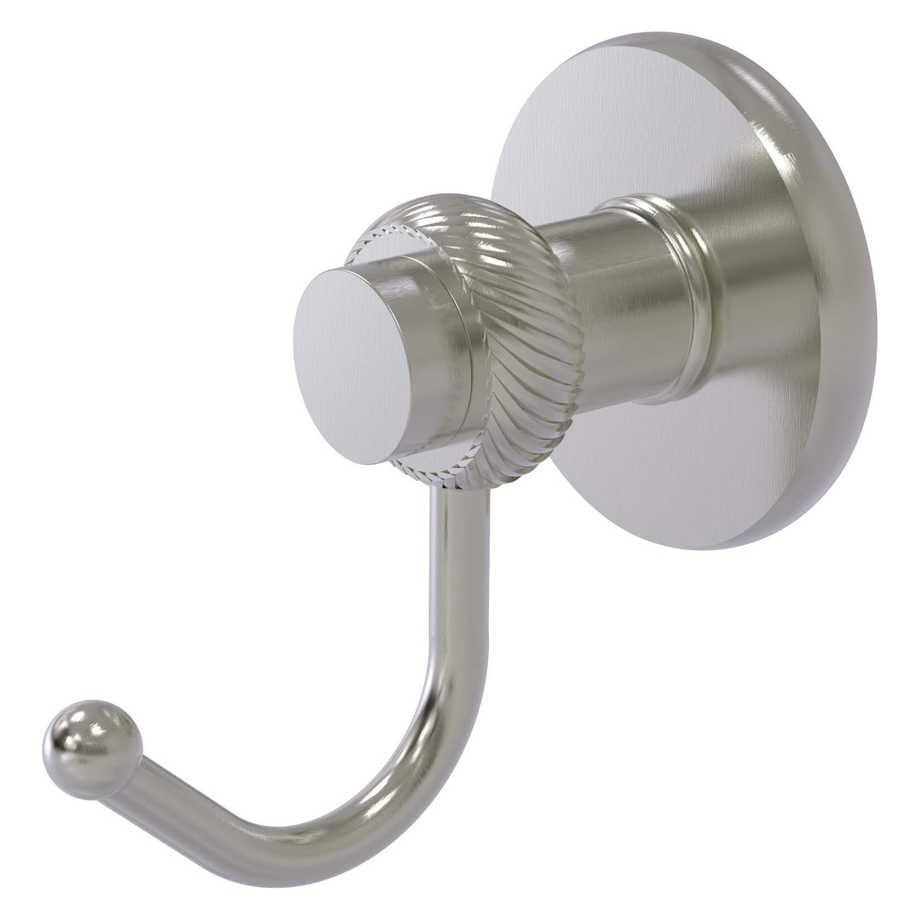 Allied Brass 920T-SN Mercury Satin Nickel Single -Hook Wall mount Towel Hook