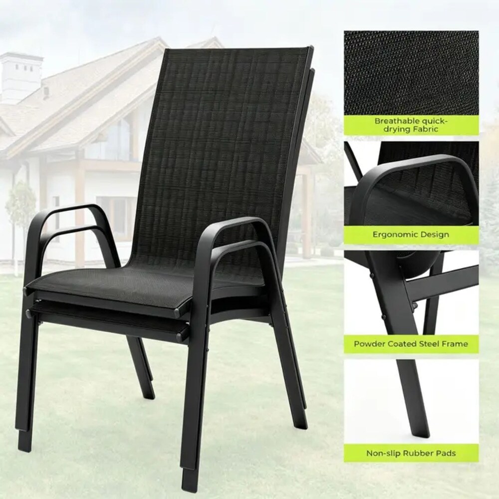 JEAREY KDXLT-BK-JR Patio-Chairs - View #3