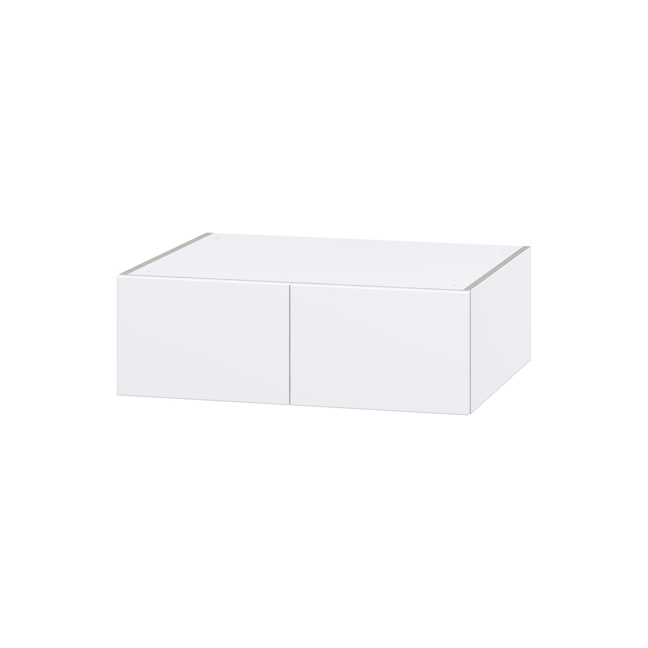 Hugo&Borg DSW301024-LA Lasalle 30-in W x 10-in H x 24-in D Bright White Slab Wall Fully assembled Cabinet (Flat Panel Slab)