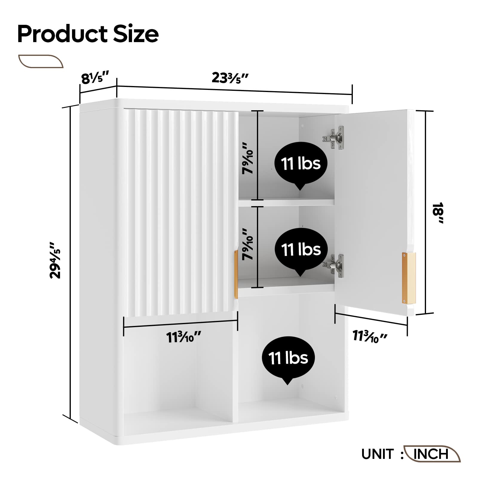 Bestier LOW-S200160B-BWHT Pull-Out-Cabinet-Baskets - View #3