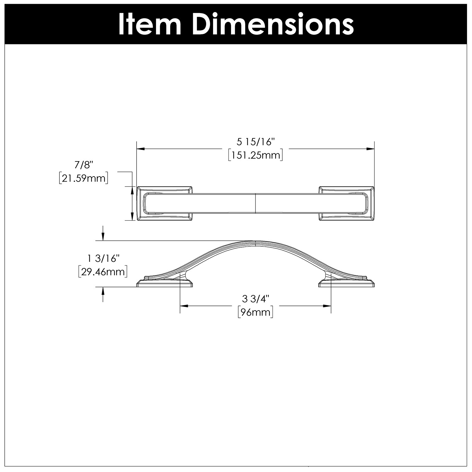 Hickory Hardware H078771SN Cabinet-Pulls - View #4