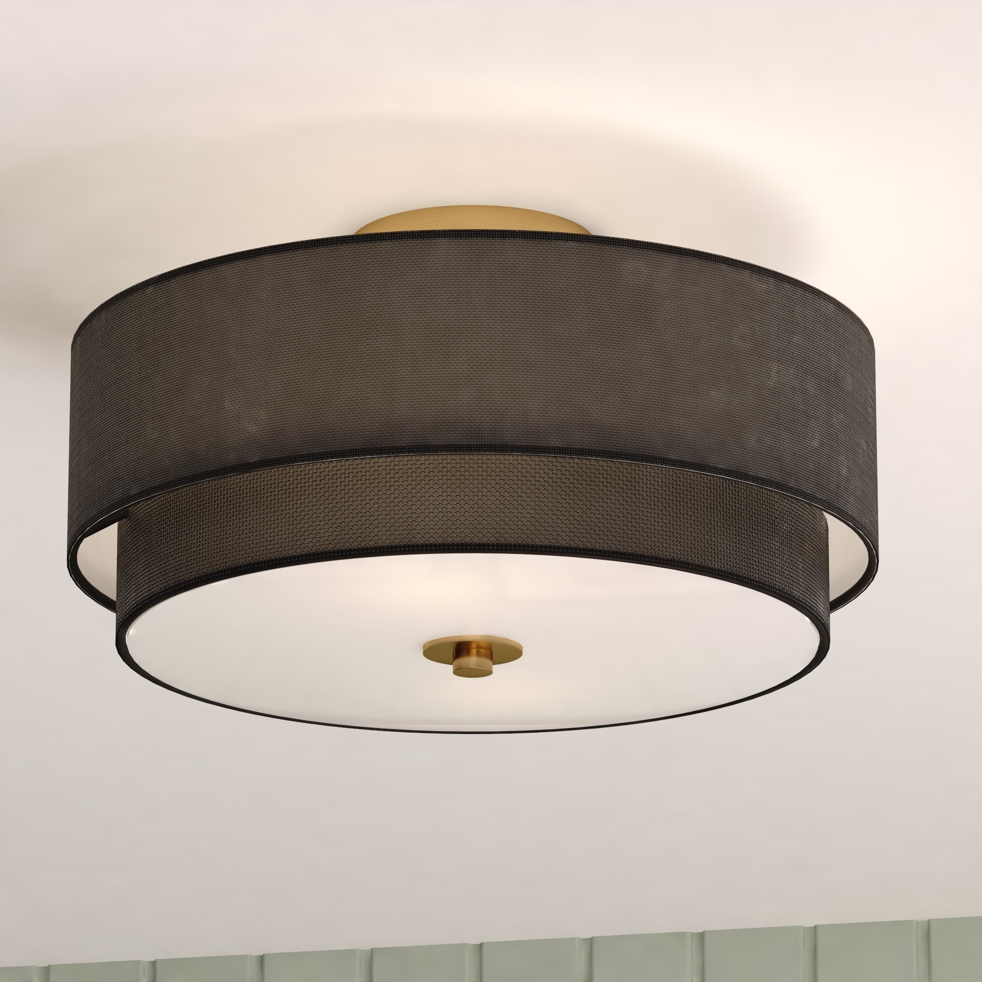 Cascadia C0308 Burnaby 4 -Light 20.5-in Brass Semi Flush Mount Light