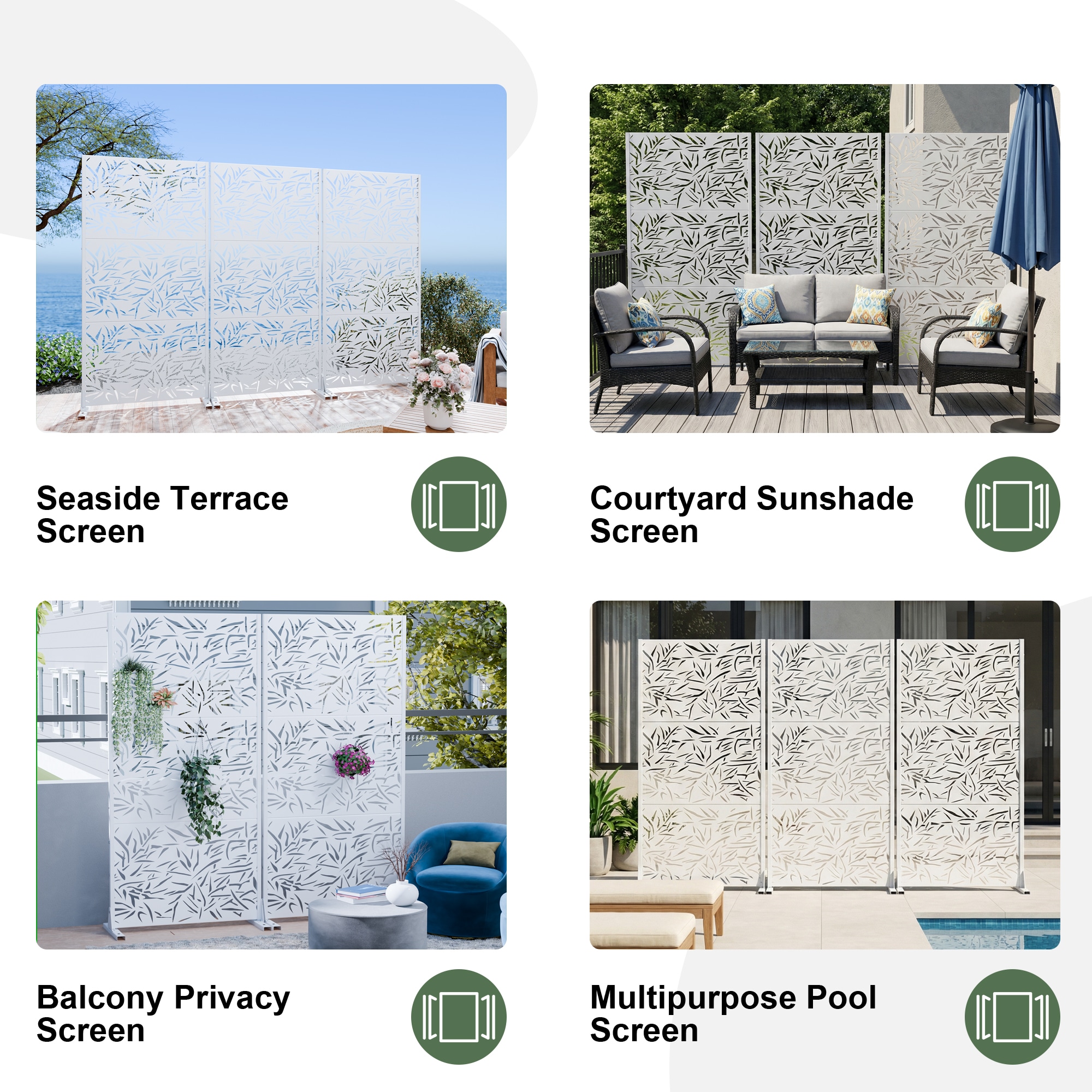 Misty Moon LW0409-OPS-PF261 Outdoor-Privacy-Screen - View #5