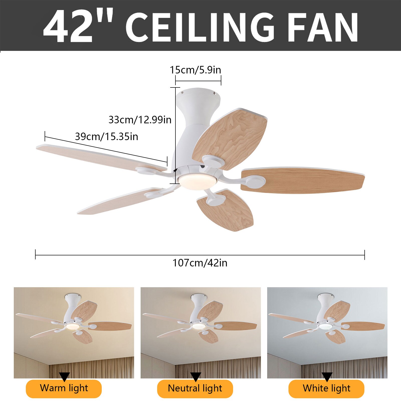 Oukaning JZUCOD-00410099 Ceiling-Fans - View #4