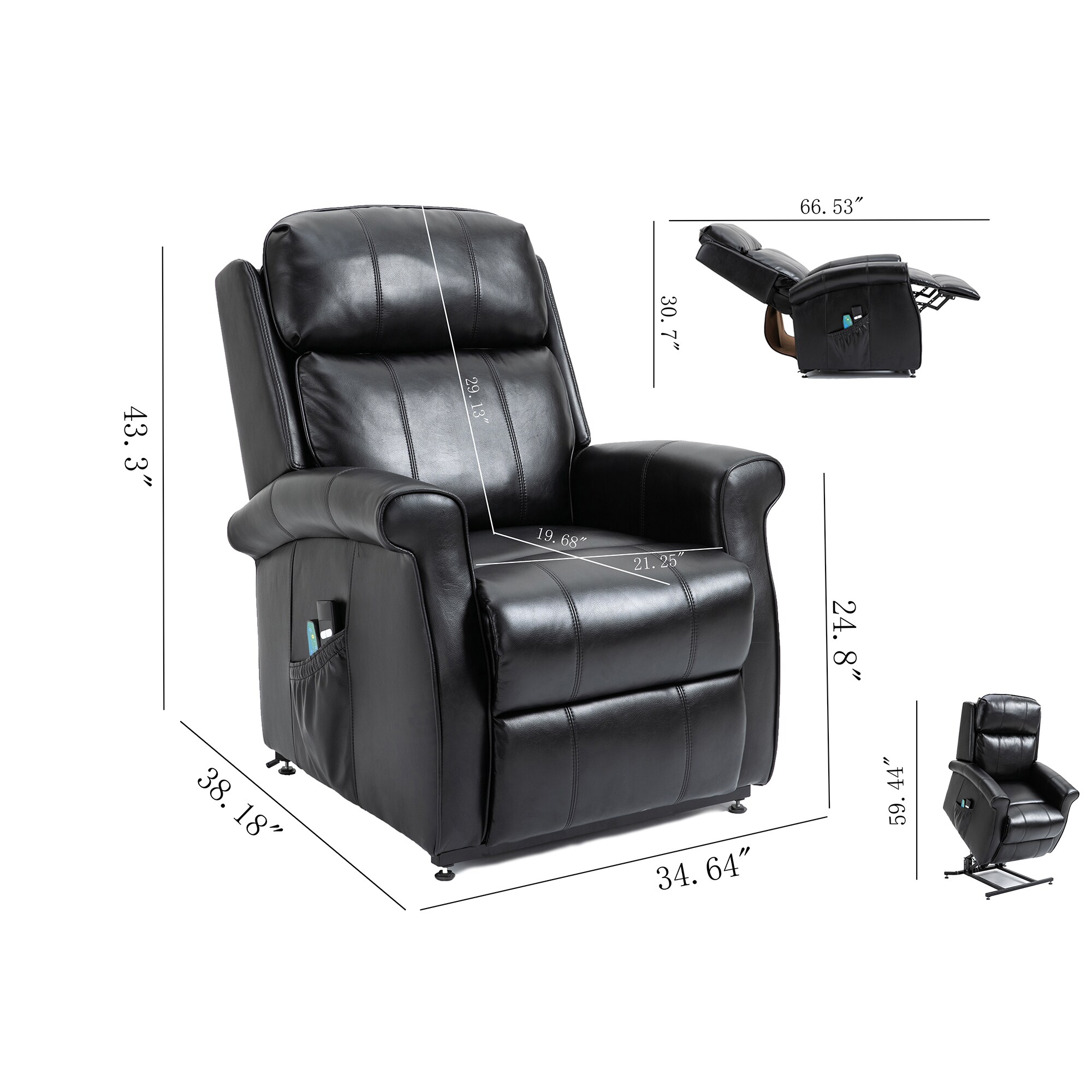 Clihome CL027-BK Massage-Chairs - View #14