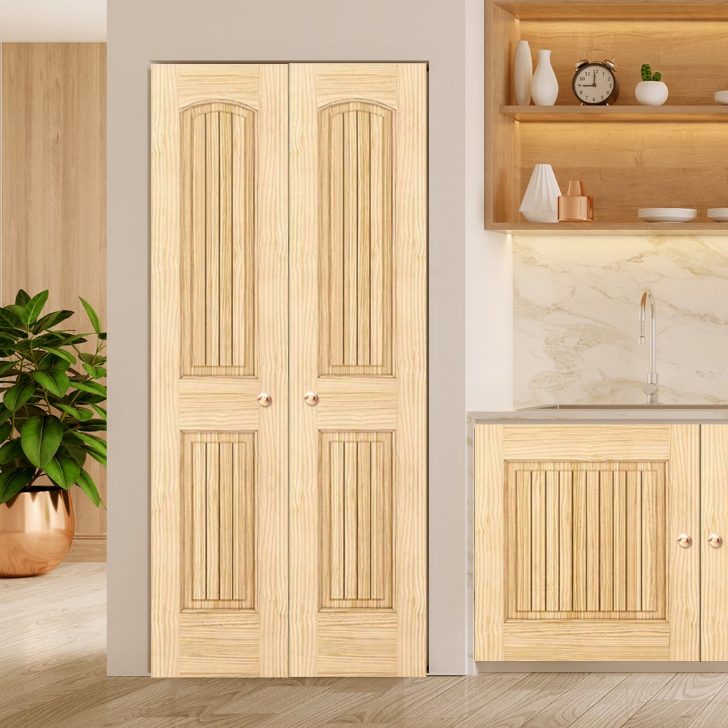 Kimberly Bay 18-in x 80-in Unfinished 2-panel Smooth Solid core ...